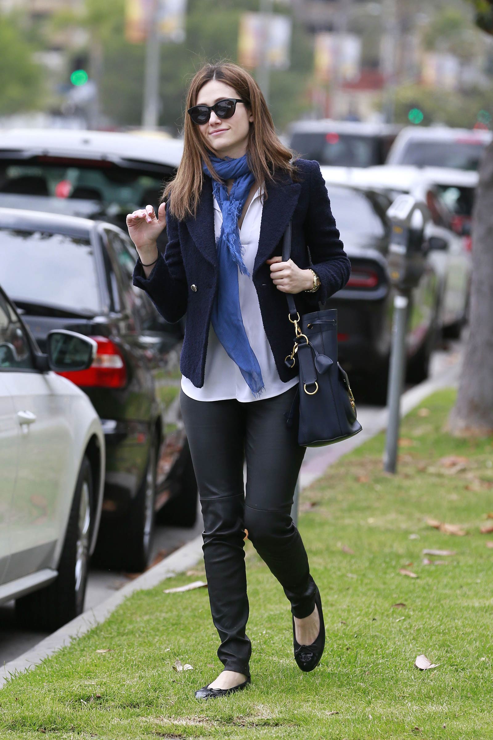 Emmy Rossum out in Los Angeles