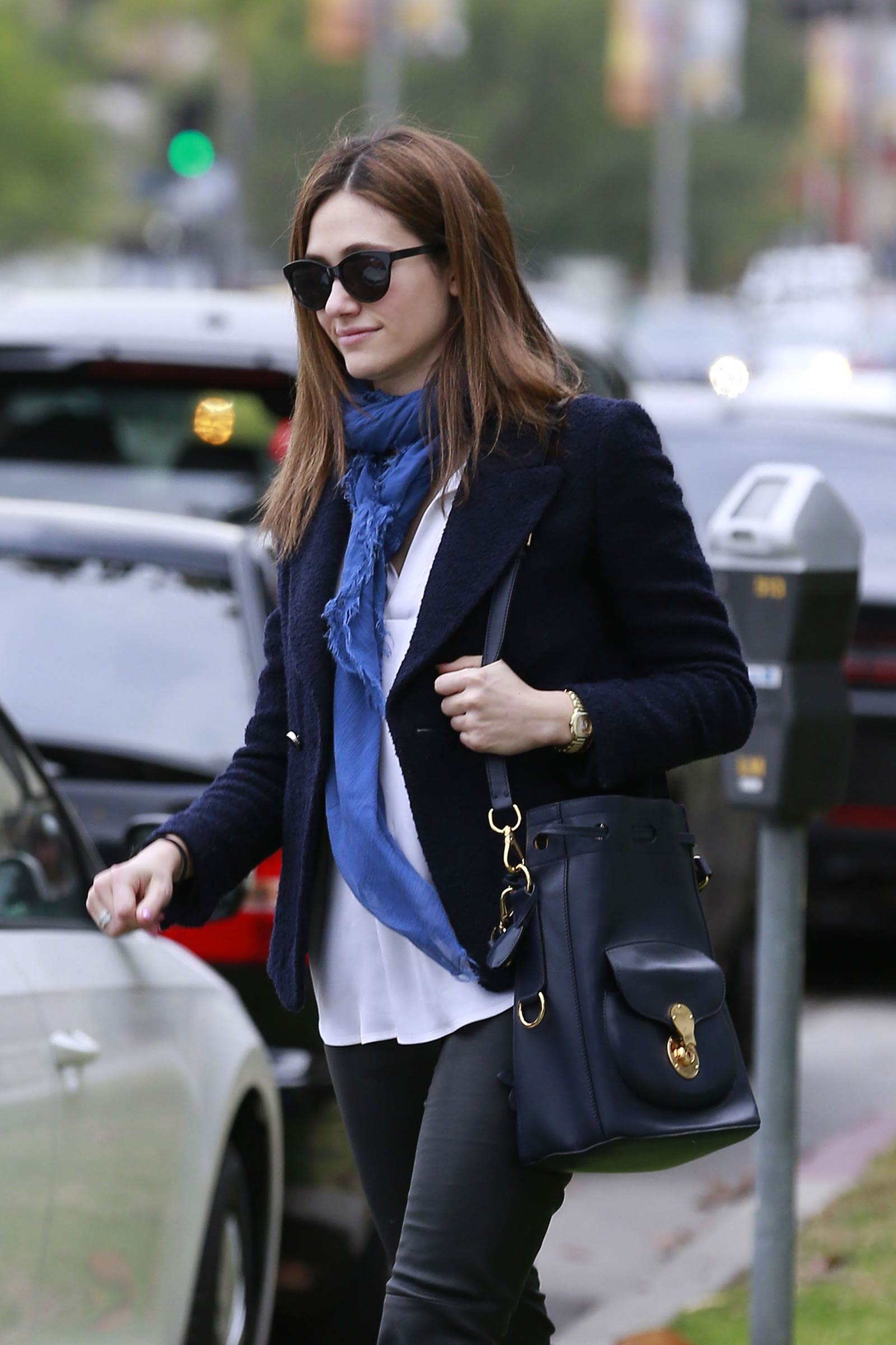 Emmy Rossum out in Los Angeles