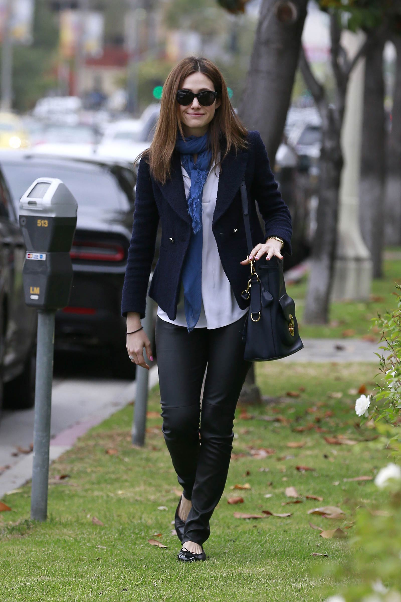 Emmy Rossum out in Los Angeles