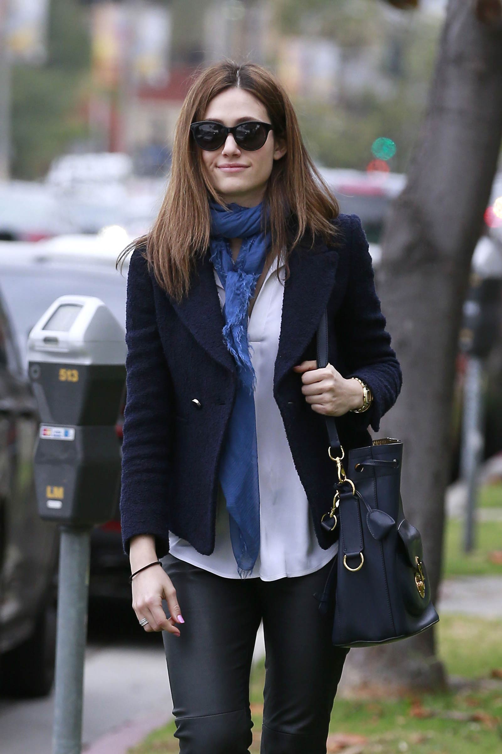 Emmy Rossum out in Los Angeles