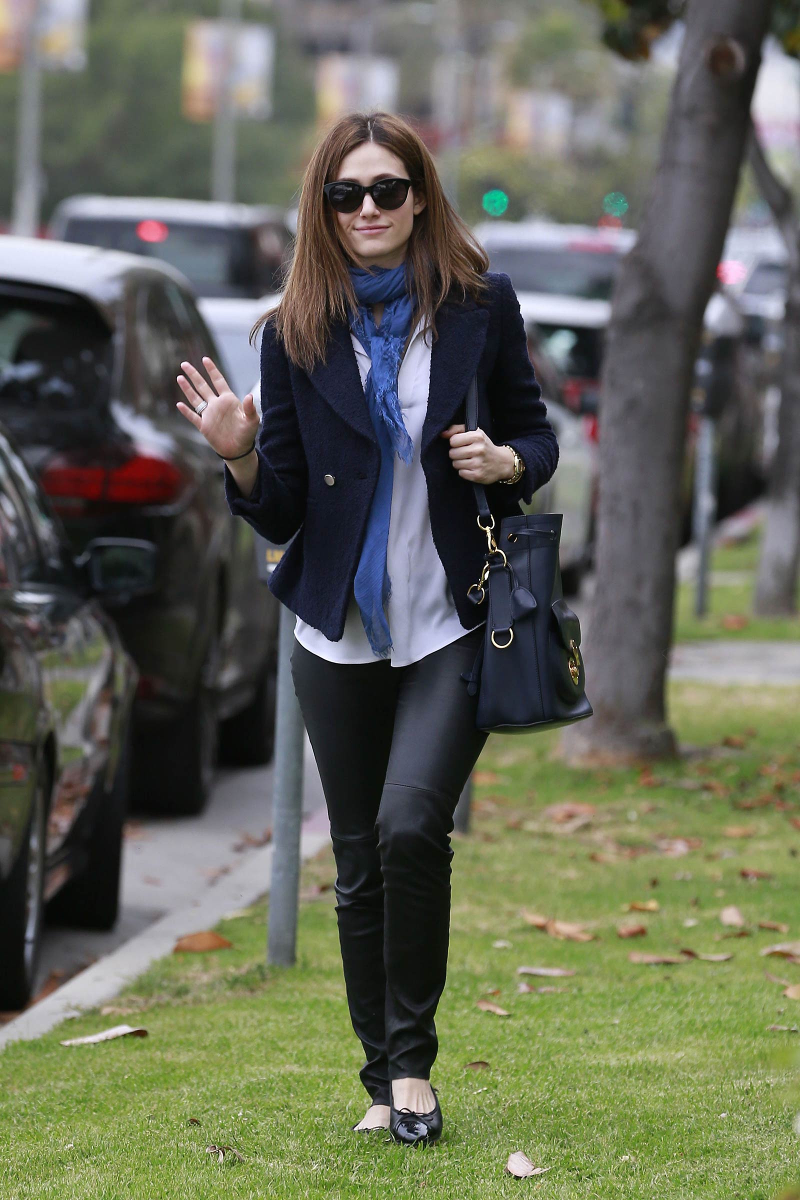 Emmy Rossum out in Los Angeles