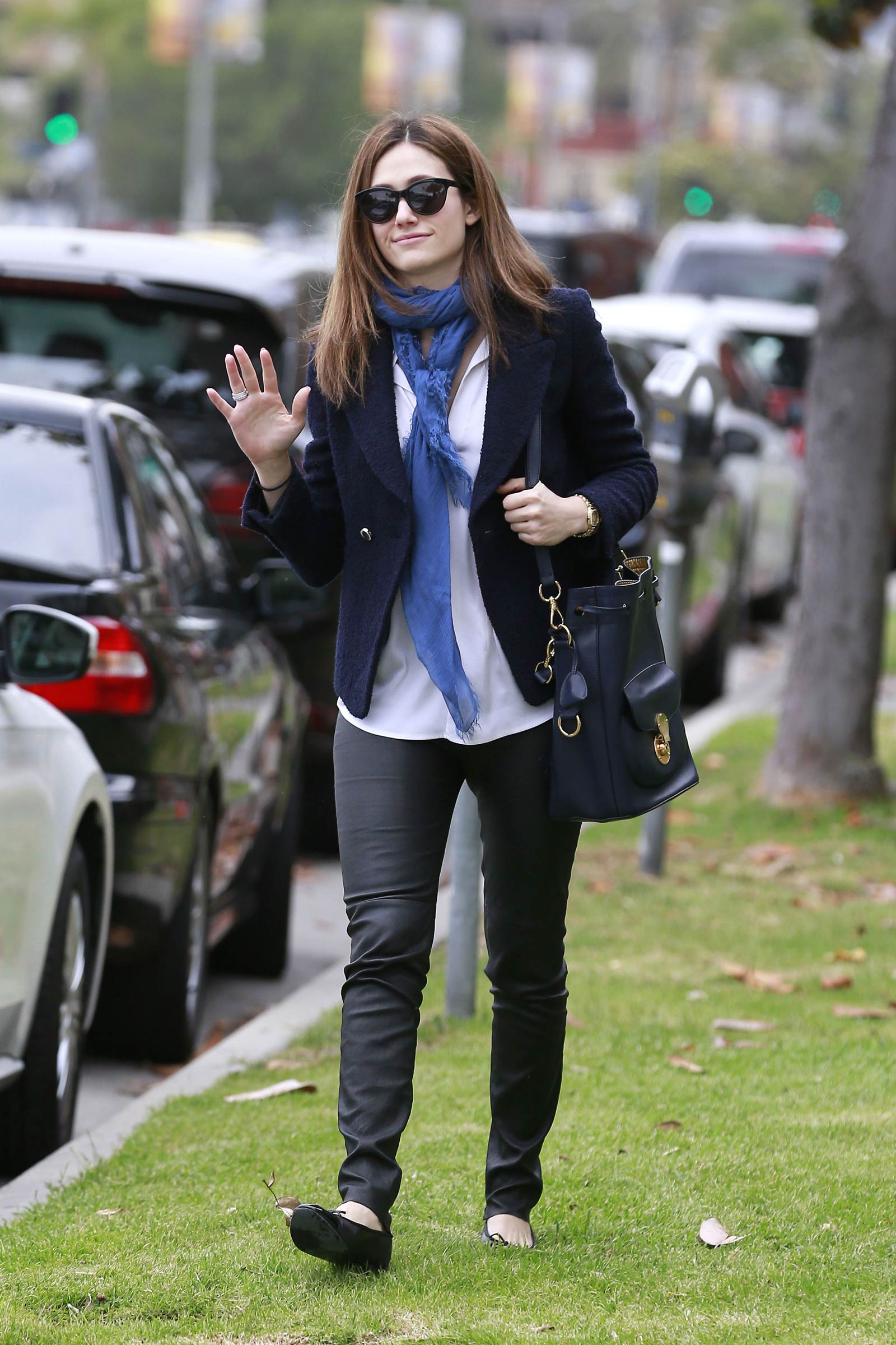 Emmy Rossum out in Los Angeles