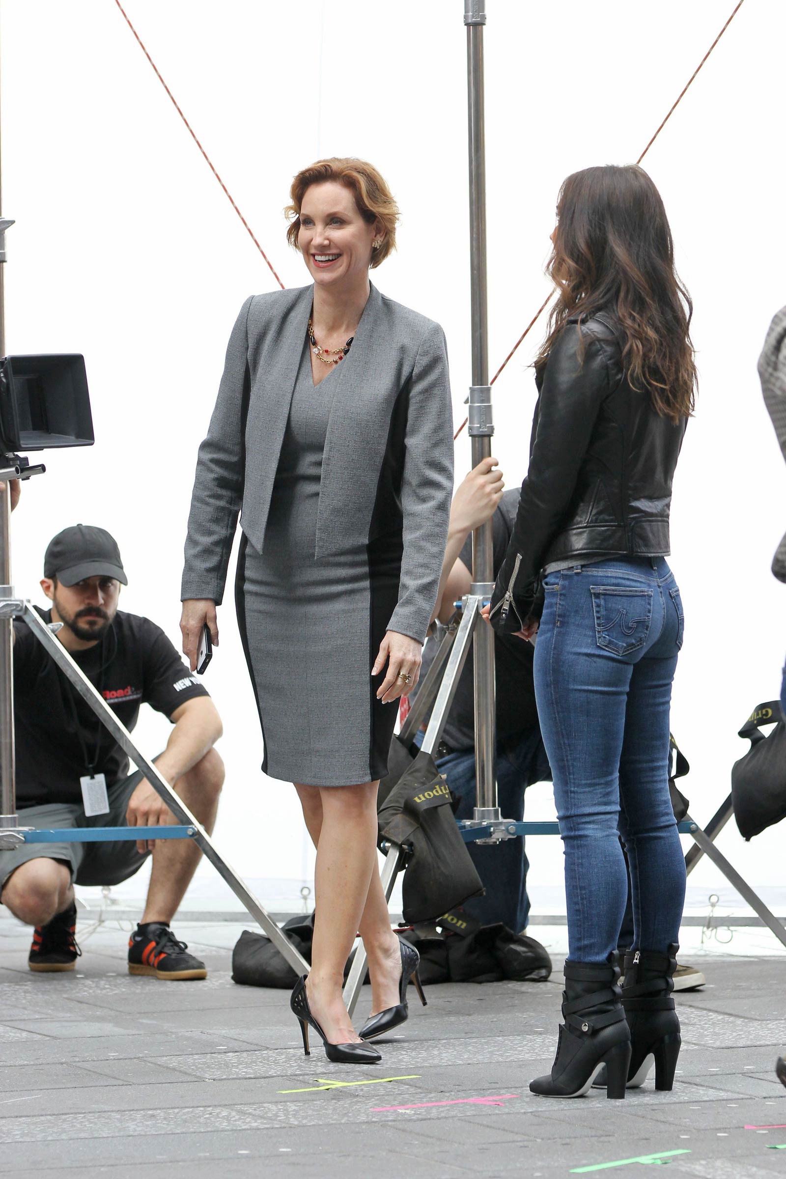 Megan Fox on the set of Teenage Mutant Ninja Turtles 2