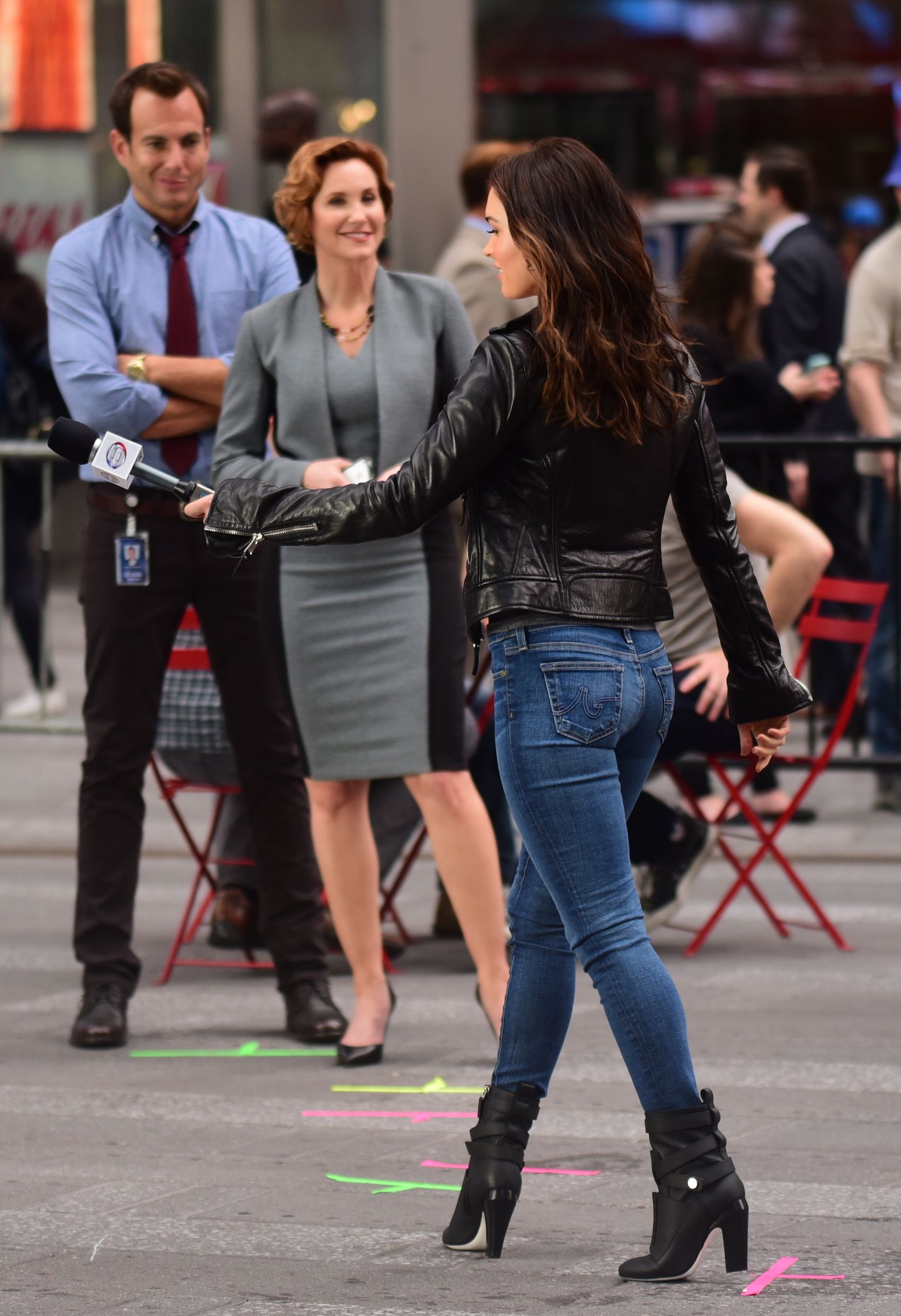 Megan Fox on the set of Teenage Mutant Ninja Turtles 2