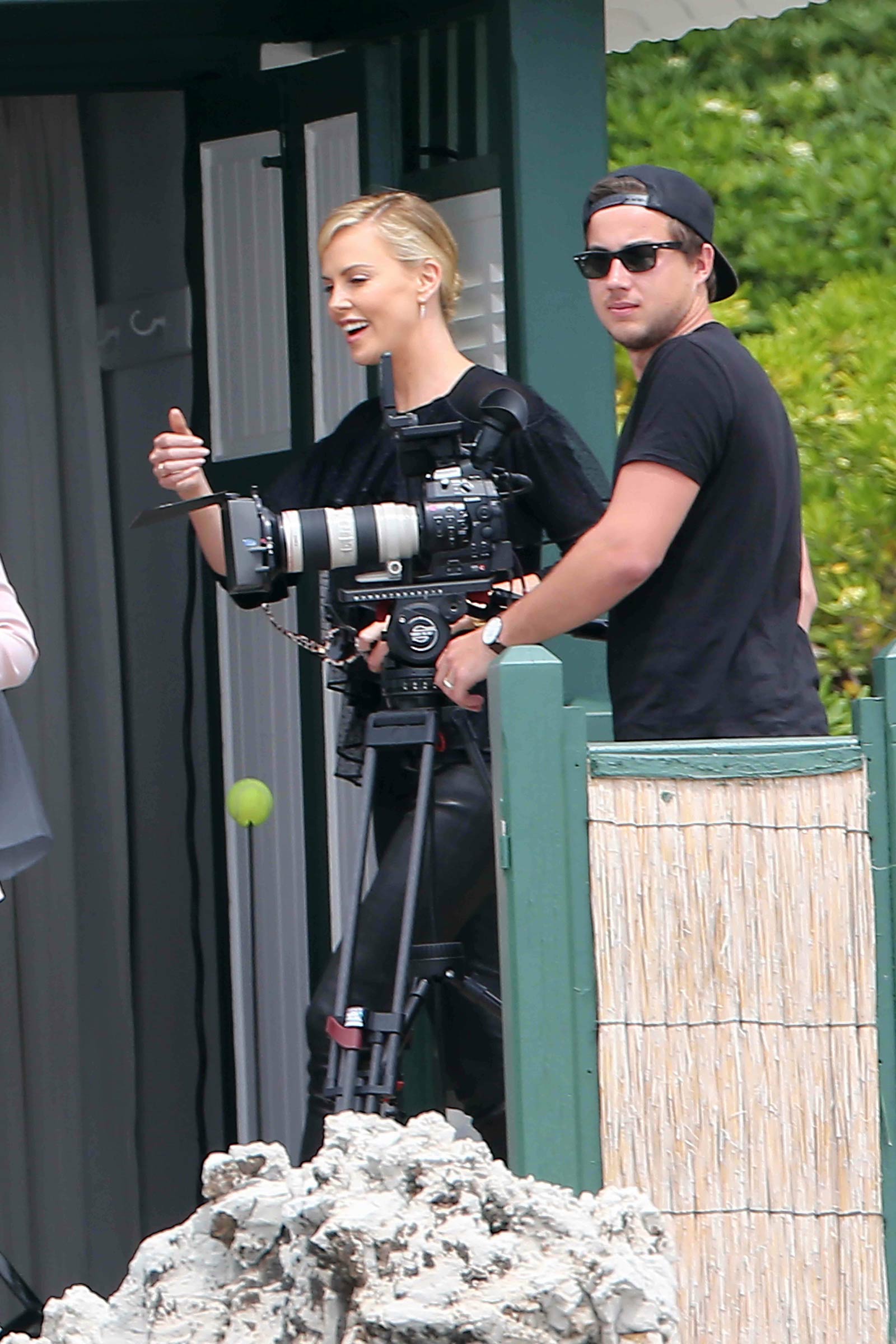 Charlize Theron seen outside Eden Roc Hotel in Cannes