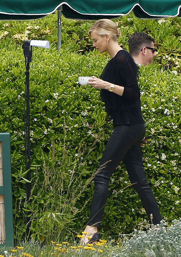 Charlize Theron seen outside Eden Roc Hotel in Cannes