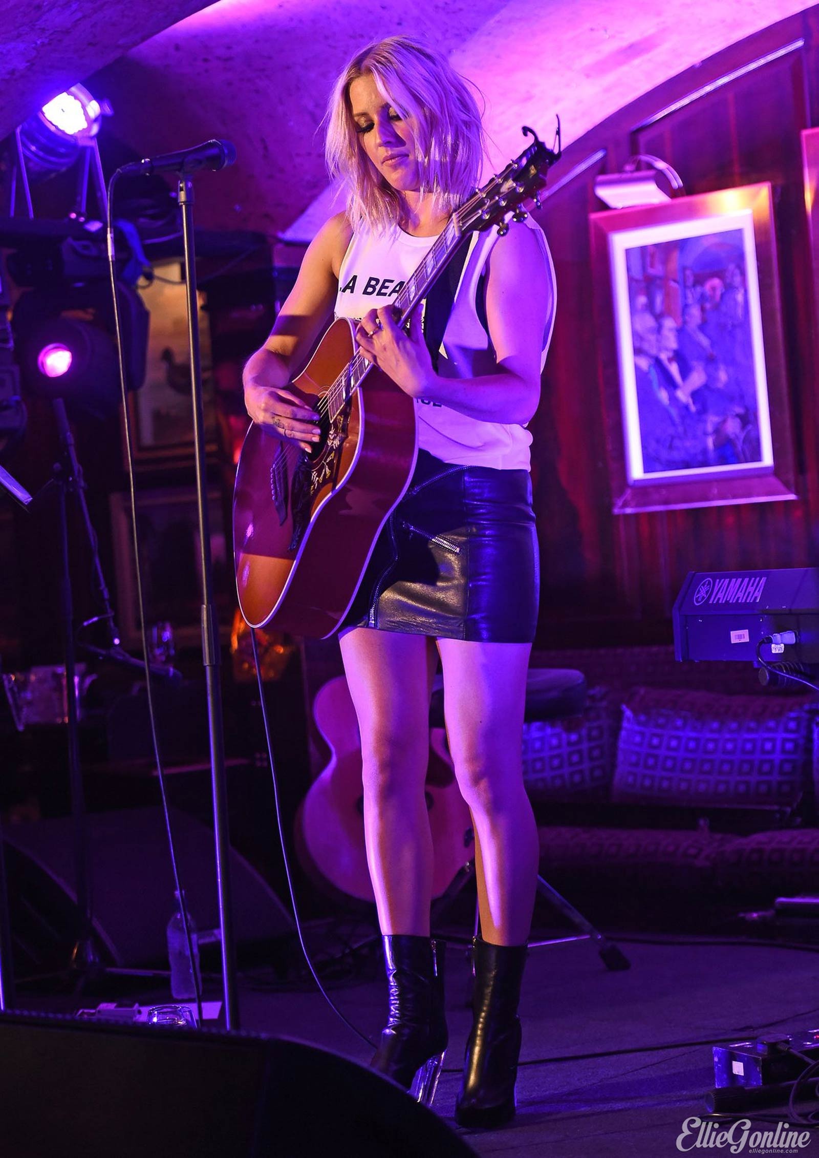 Ellie Goulding performs at Annabels Members Club