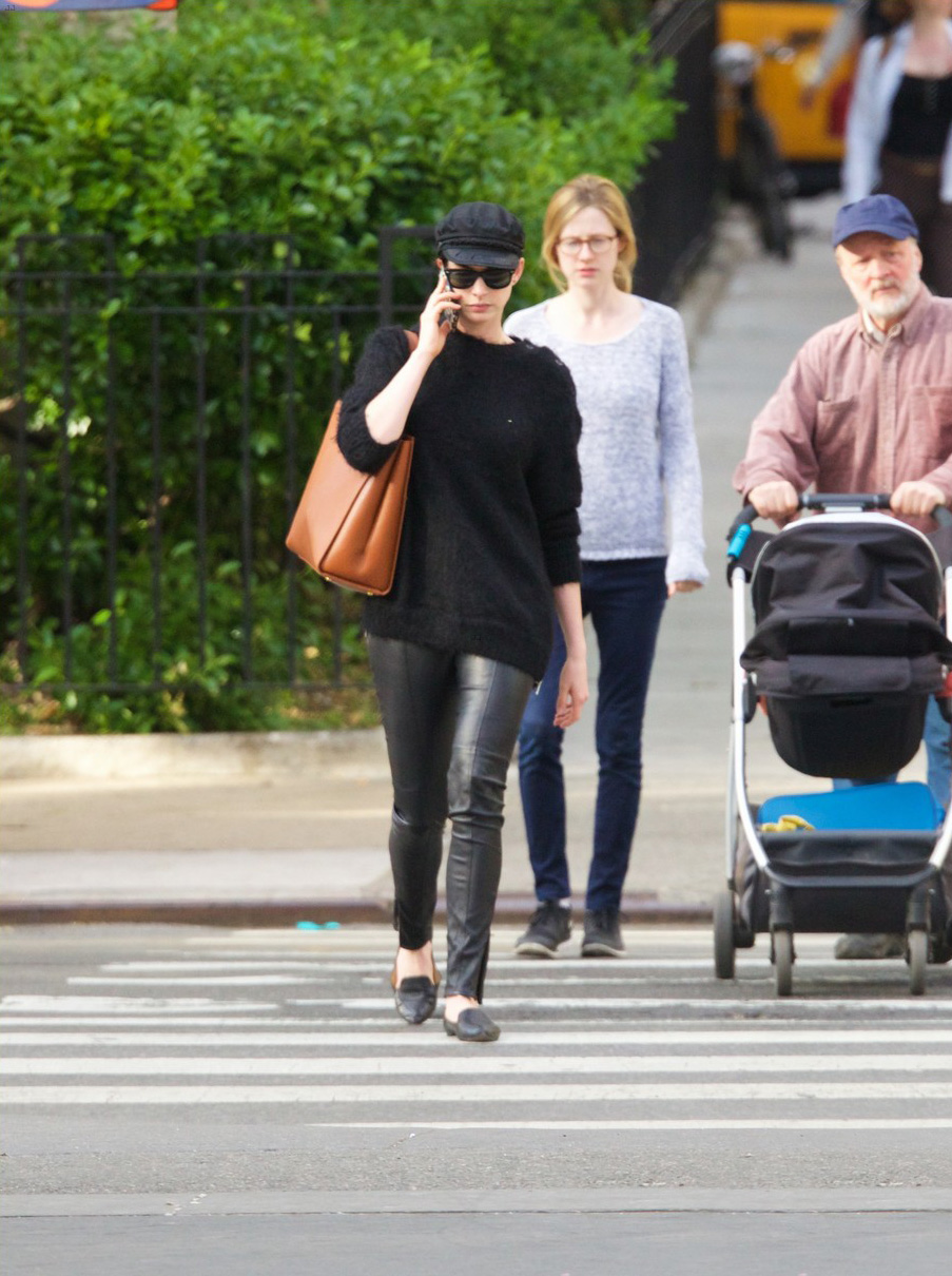 Anne Hathaway in New York City