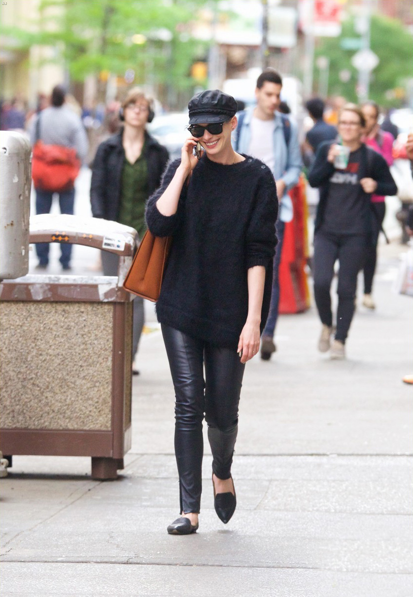 Anne Hathaway in New York City