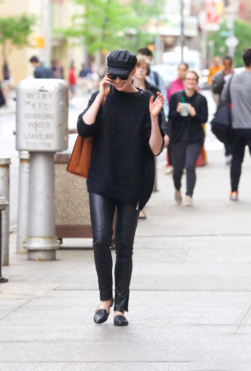 Anne Hathaway in New York City