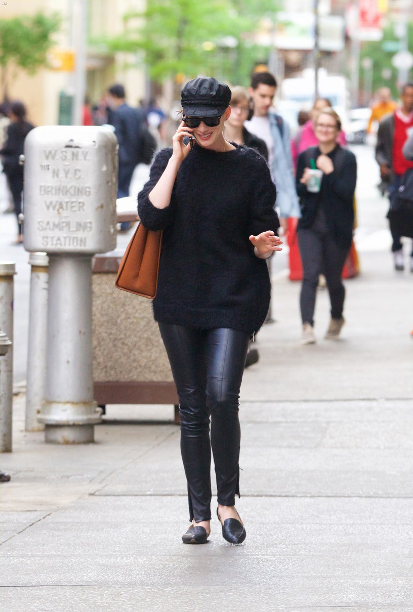 Anne Hathaway in New York City