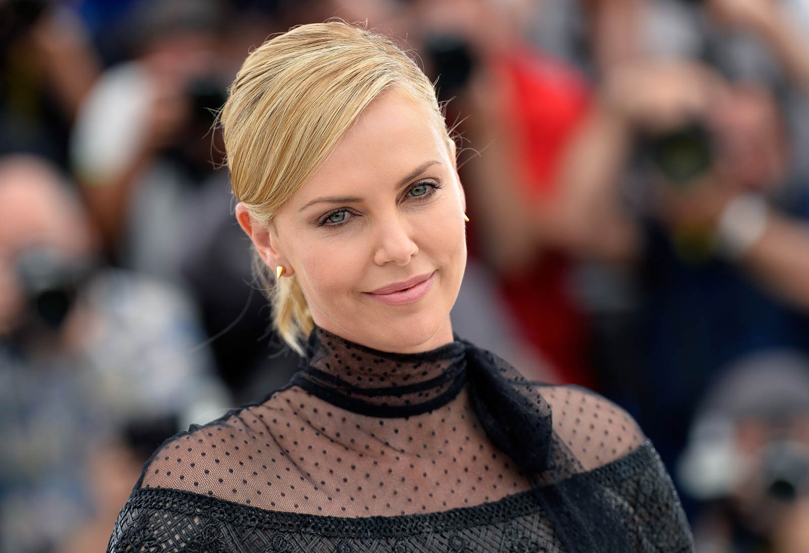 Charlize Theron attends Mad Max Fury Road Photocall
