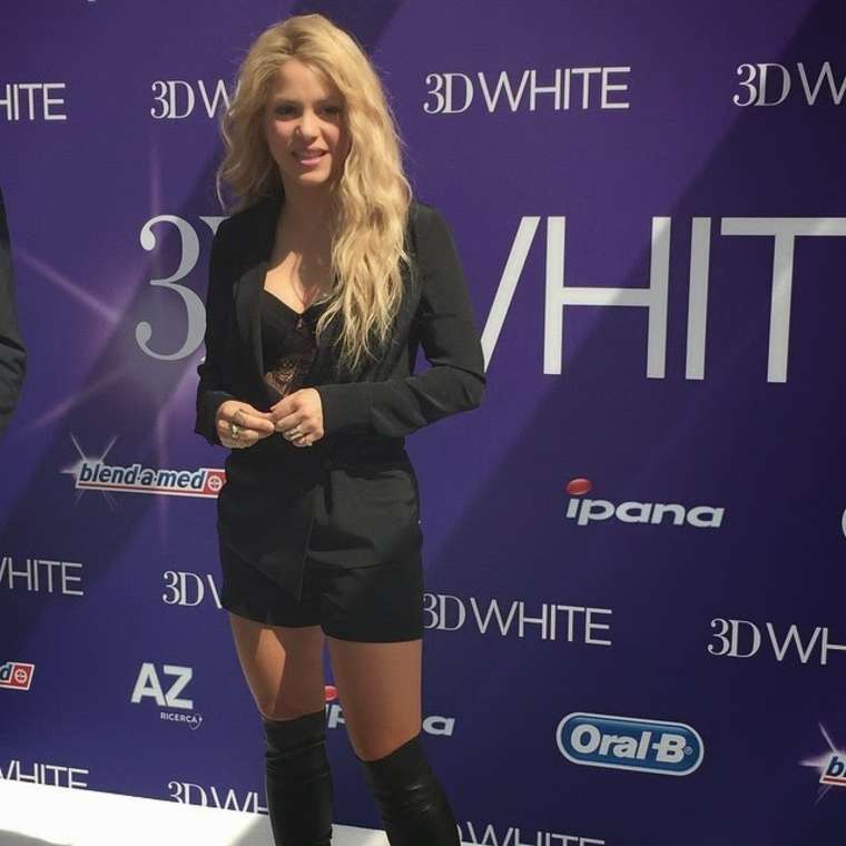 Shakira attends European Launch of Oral-B 3D White Whitestrips