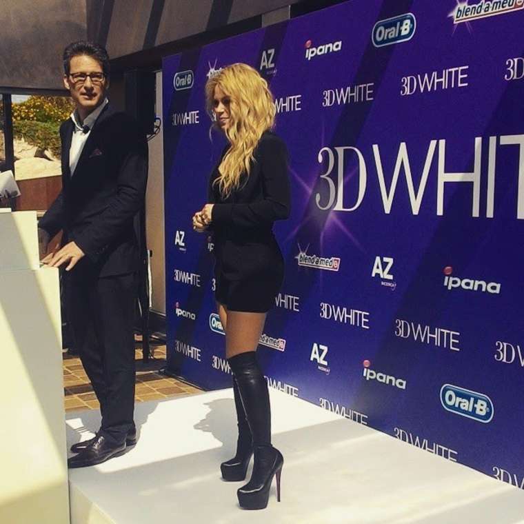 Shakira attends European Launch of Oral-B 3D White Whitestrips