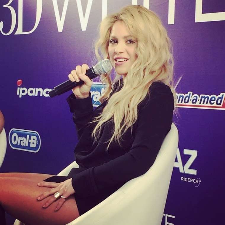 Shakira attends European Launch of Oral-B 3D White Whitestrips