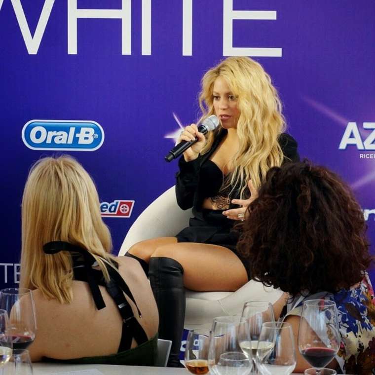 Shakira attends European Launch of Oral-B 3D White Whitestrips