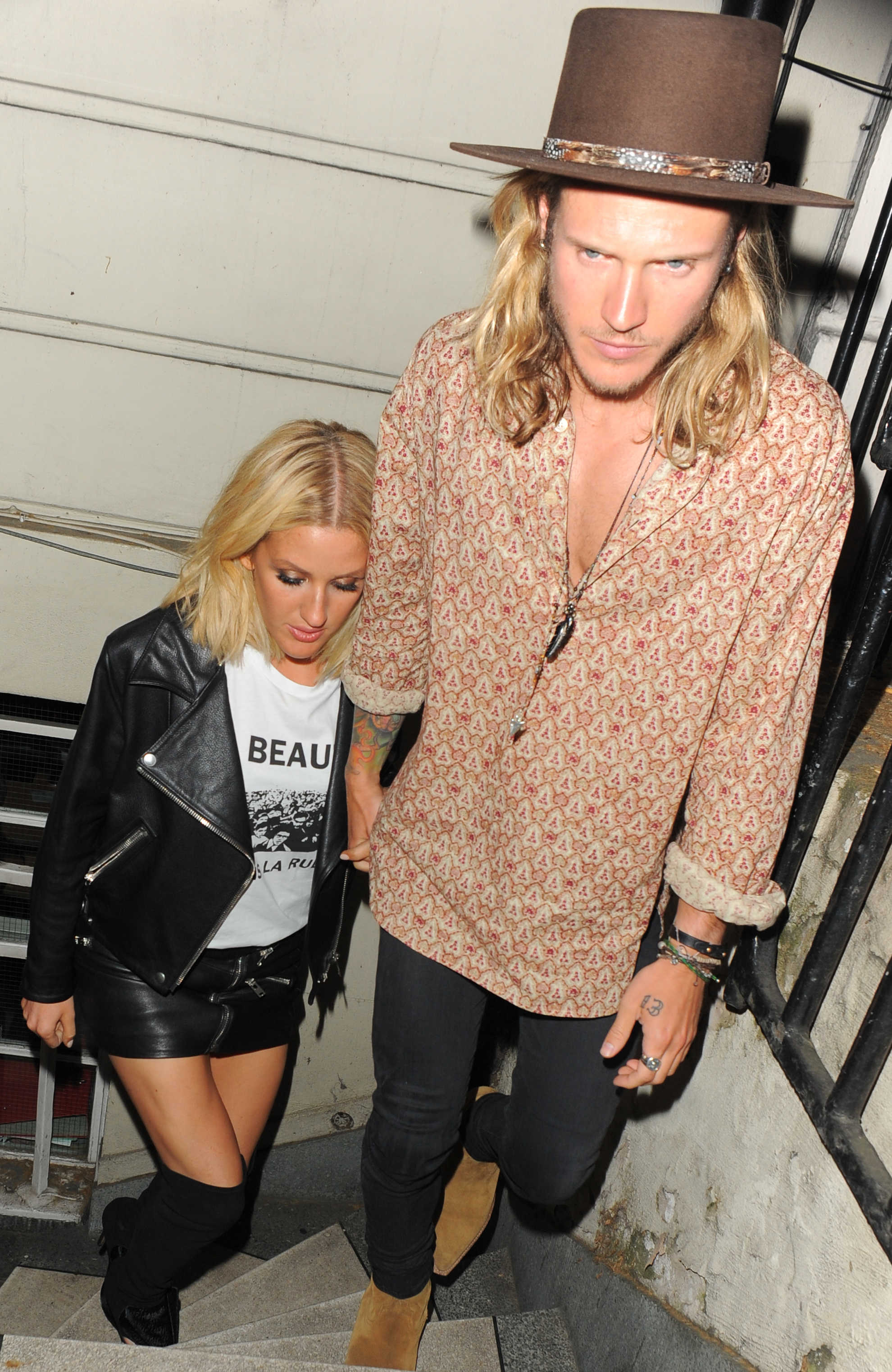 Ellie Goulding arrives at Annabels Members Club in London