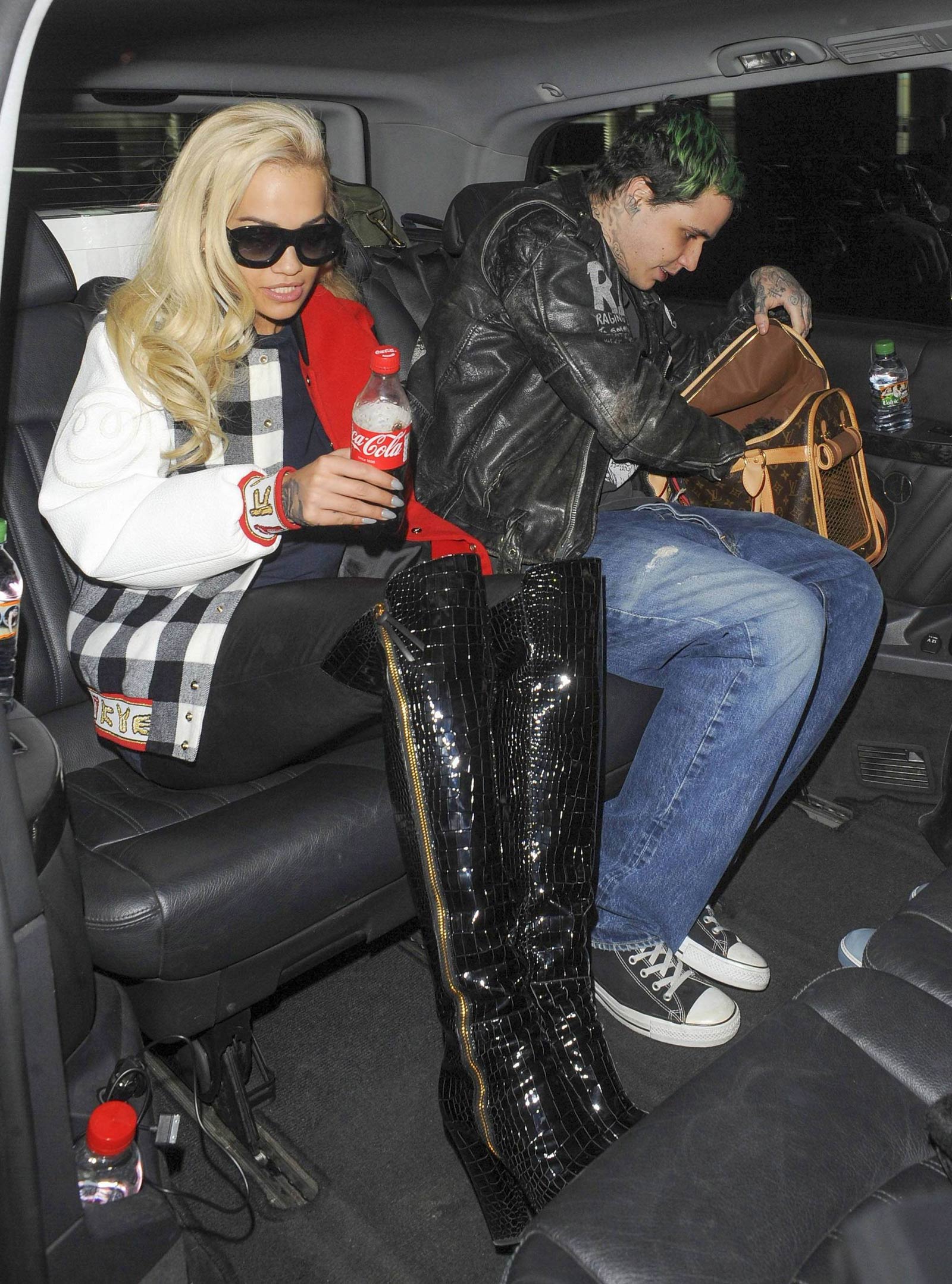 Rita Ora arrives at Heathrow Airport