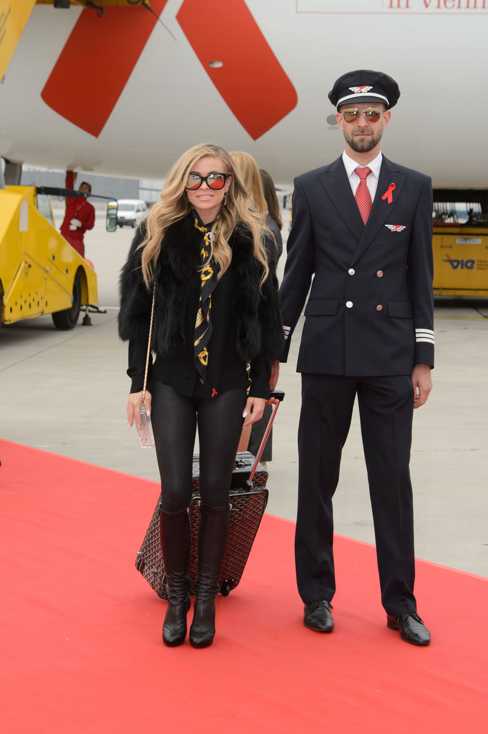 Carmen Electra arriving in Vienna