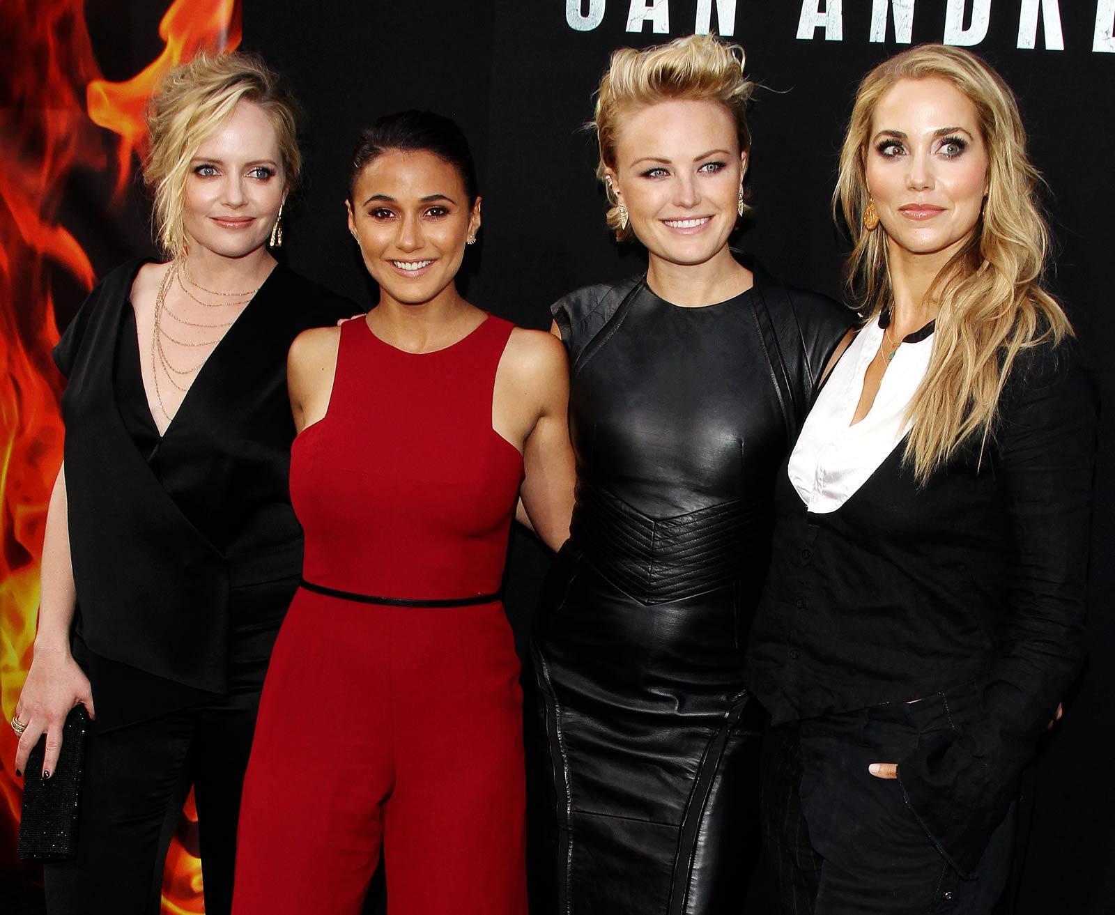 Malin Akerman attends San Andreas premiere