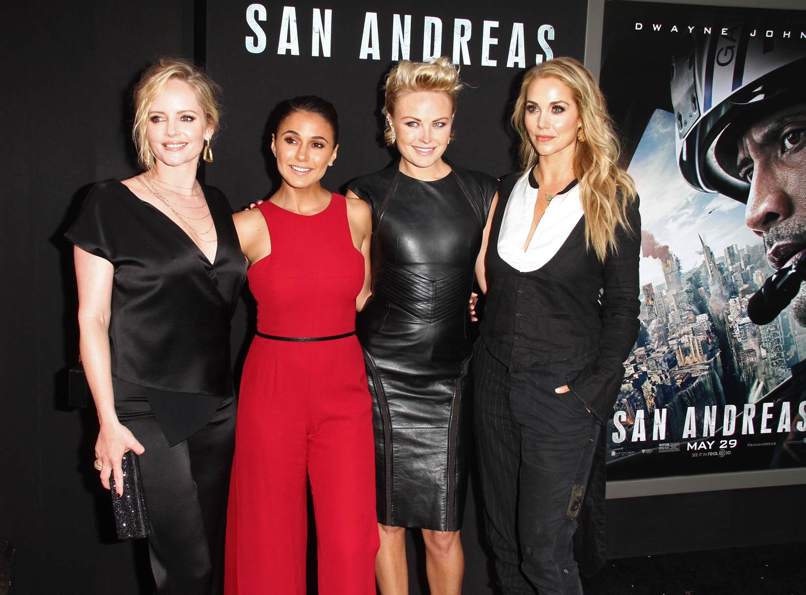Malin Akerman attends San Andreas premiere