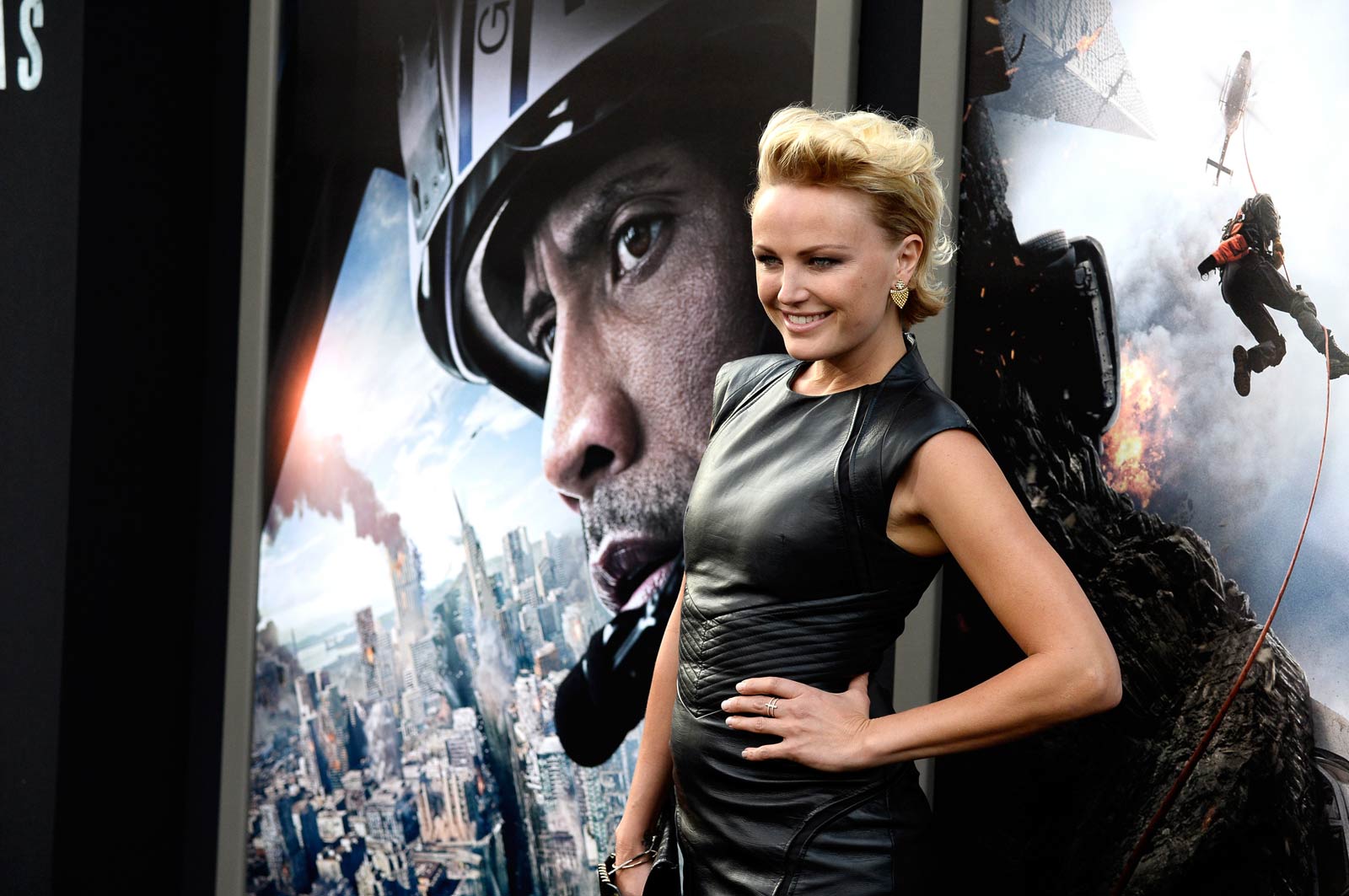 Malin Akerman attends San Andreas premiere