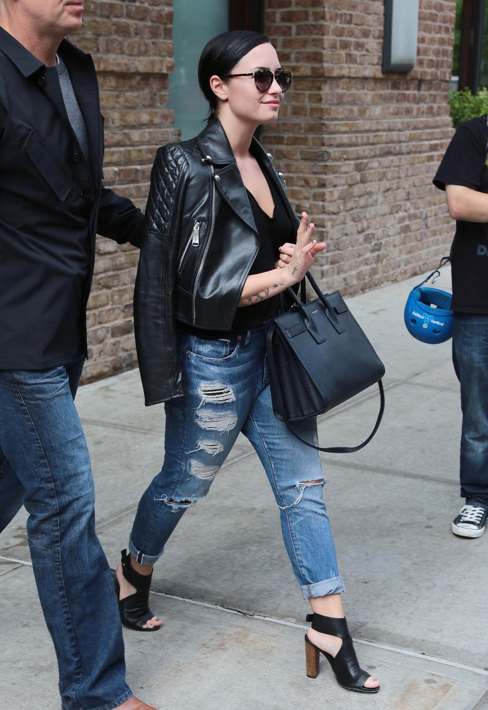 Demi Lovato out in NYC