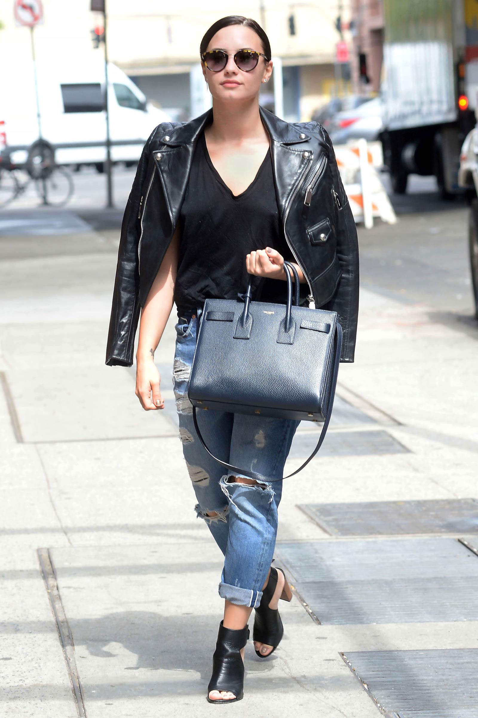 Demi Lovato out in NYC
