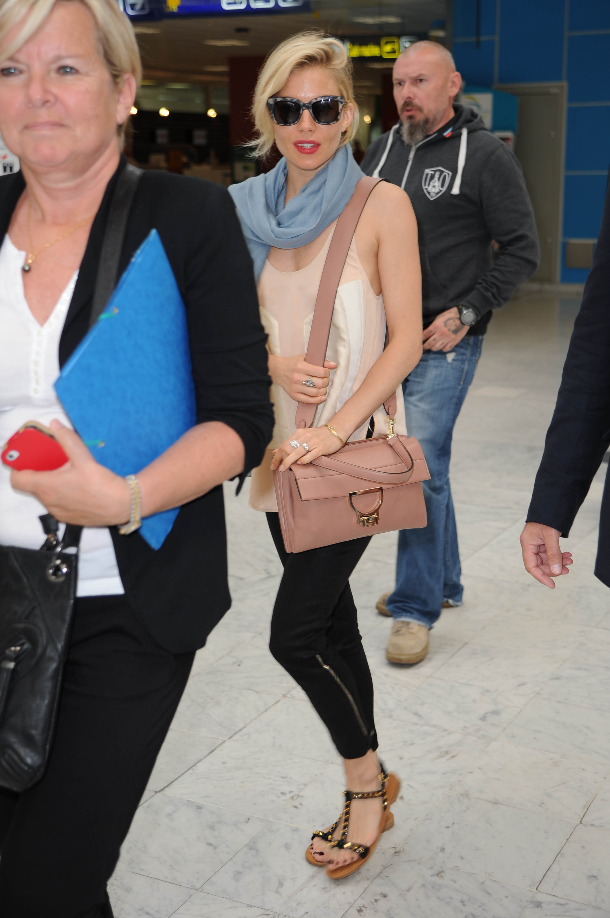 Sienna Miller at Airport in Nice