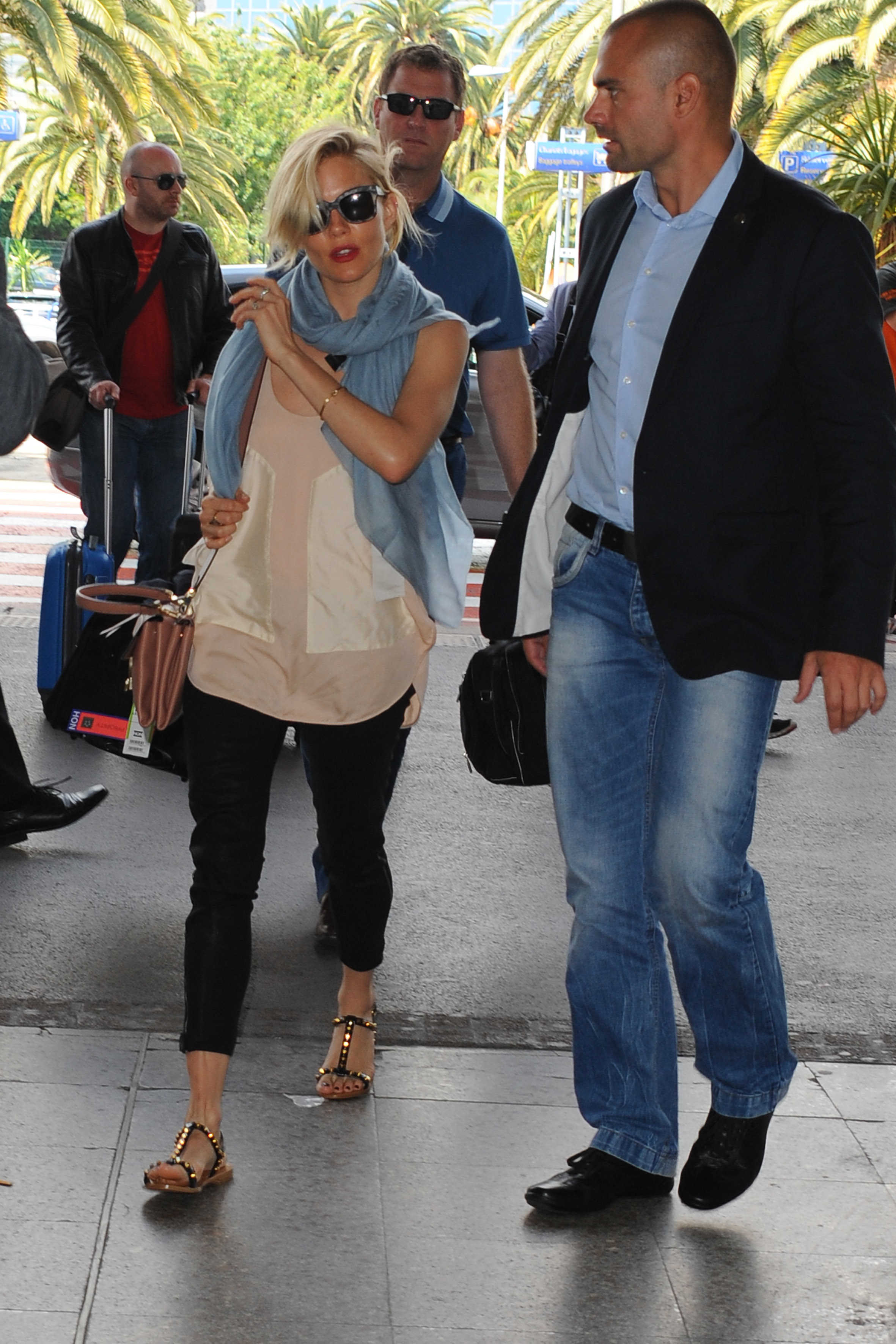 Sienna Miller at Airport in Nice