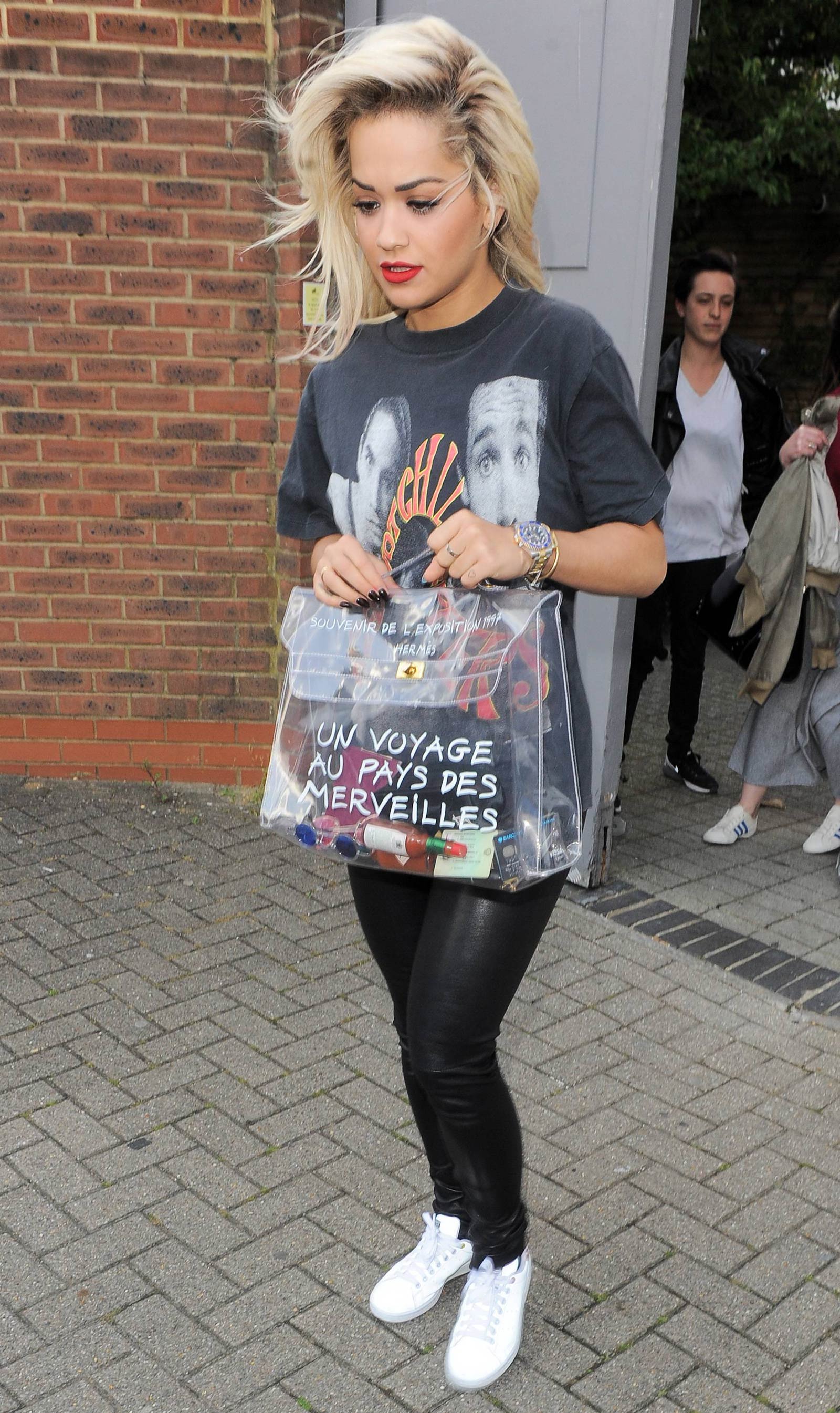 Rita Ora leaving a photo studio in London