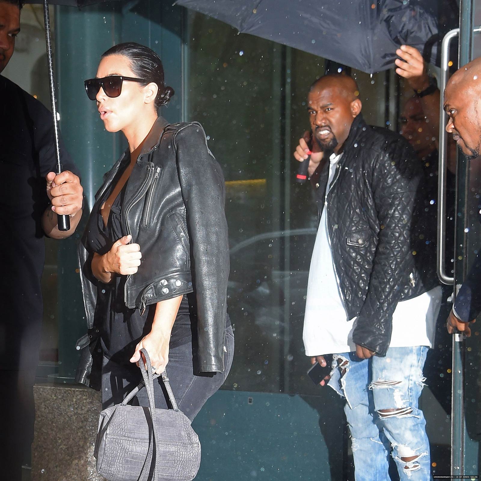 Kim Kardashian leaving her home in New York City