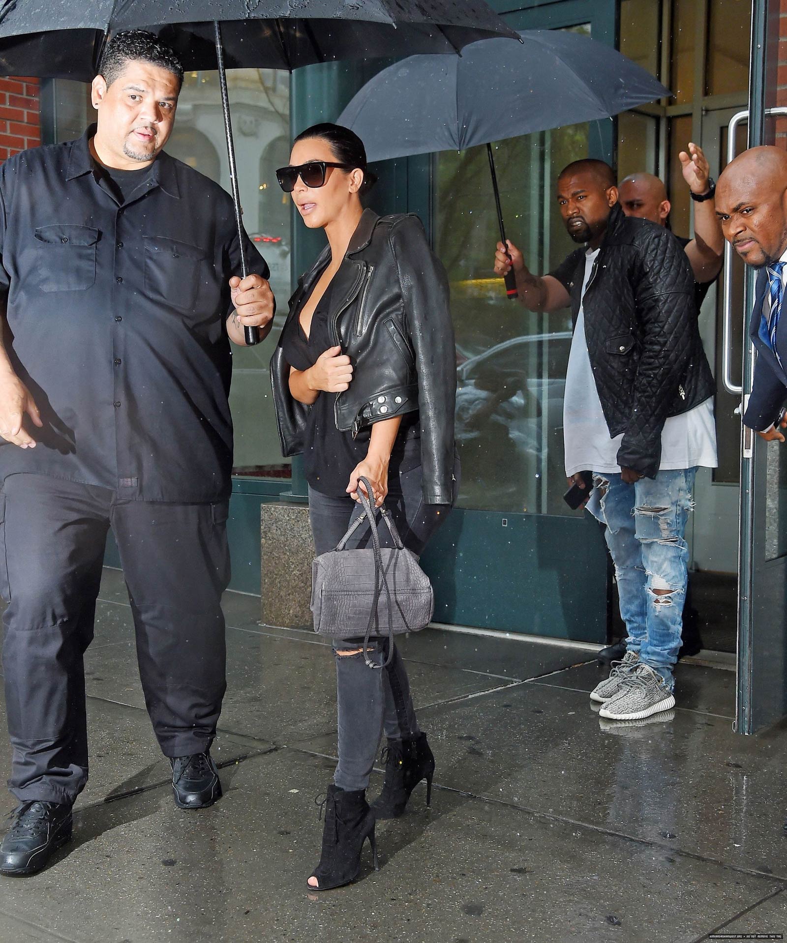 Kim Kardashian leaving her home in New York City