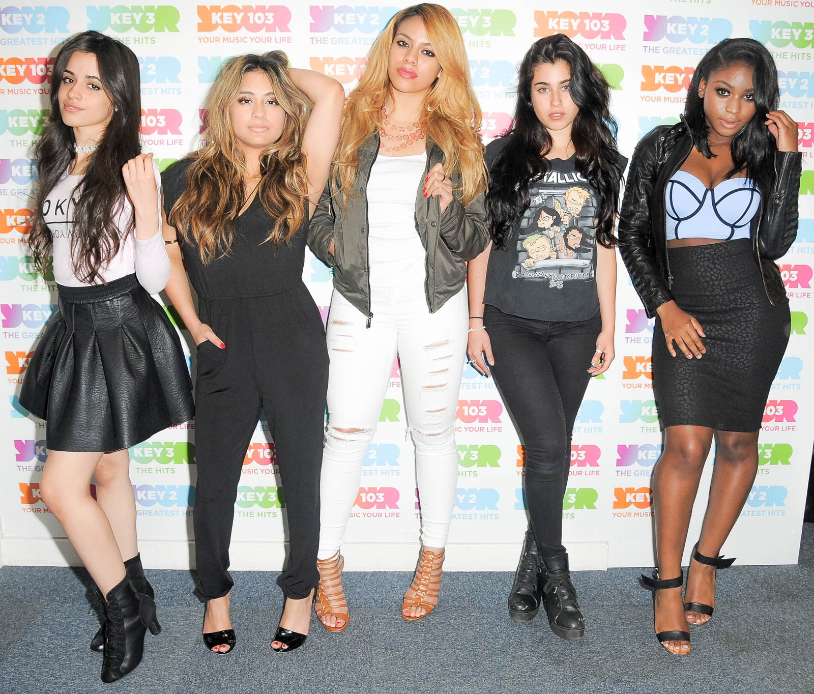 Fifth Harmony at Radio Station Key 103 in Manchester