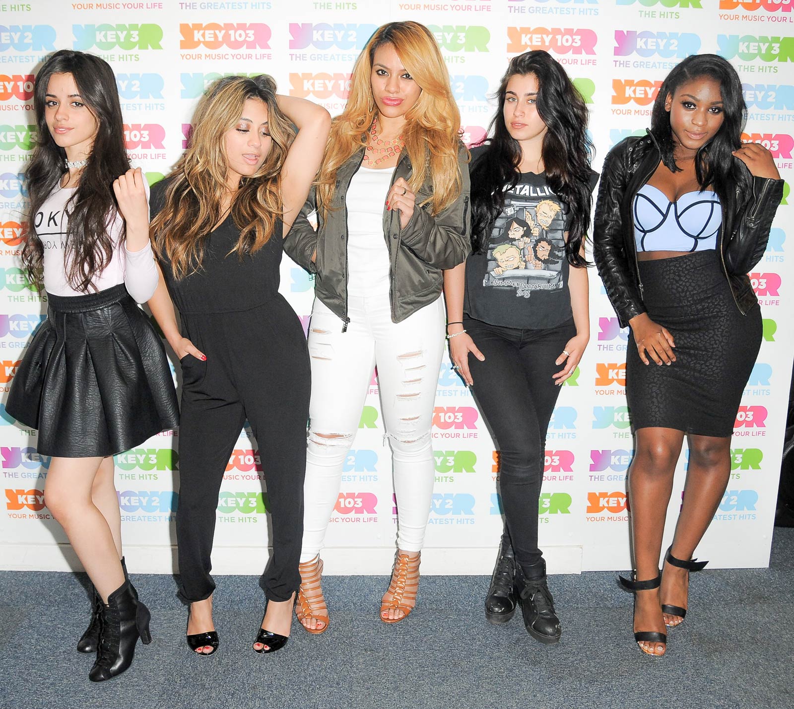 Fifth Harmony at Radio Station Key 103 in Manchester