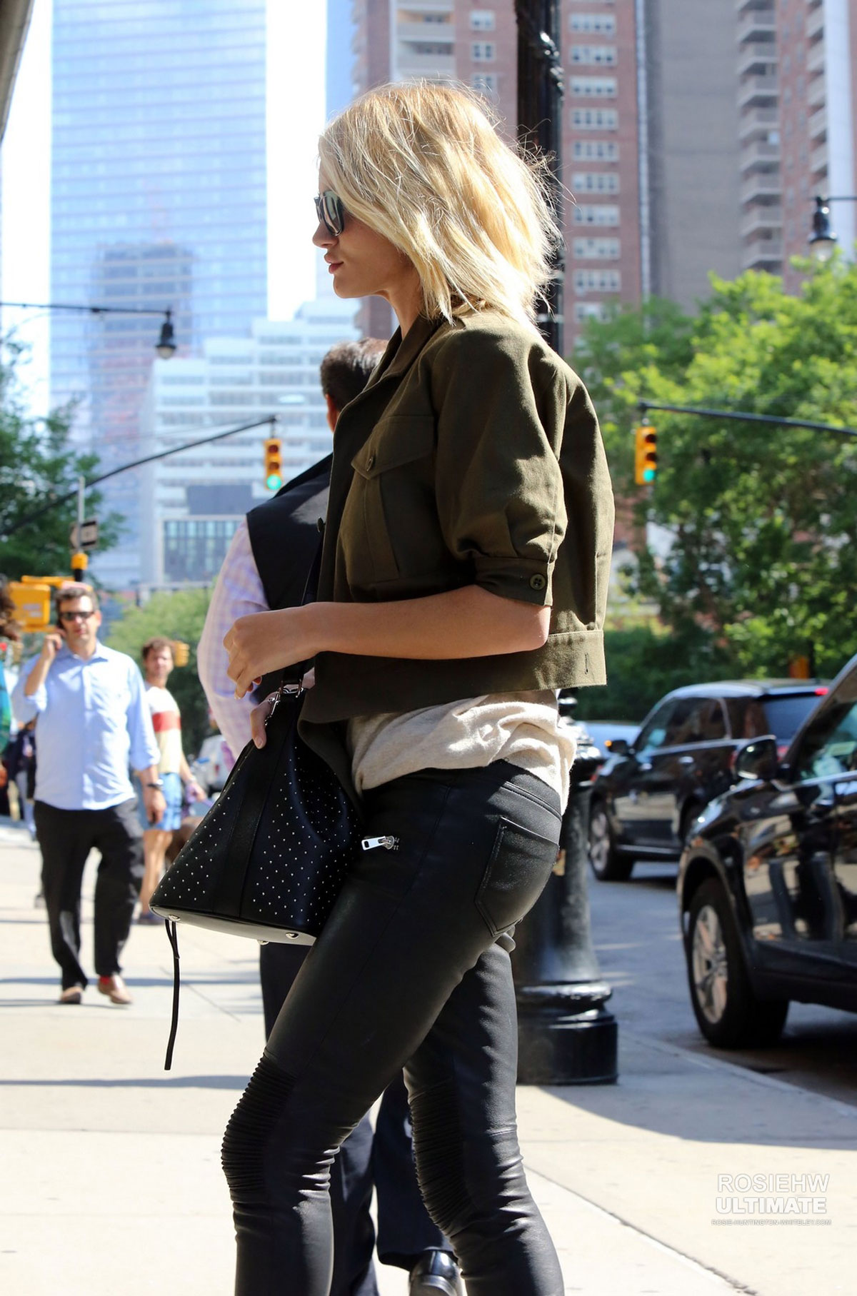 Rosie Huntington-Whiteley arrives at JFK airport