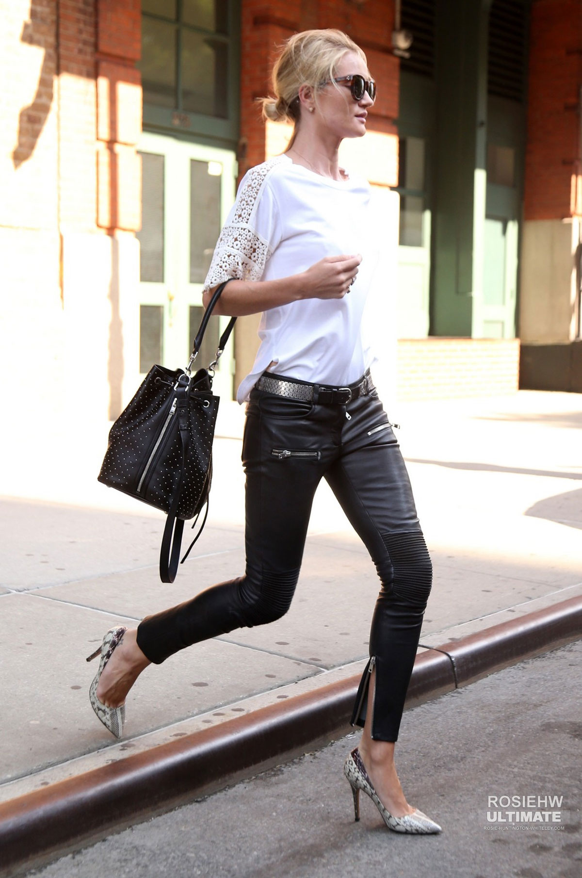 Rosie Huntington-Whiteley is seen stepping out in NYC