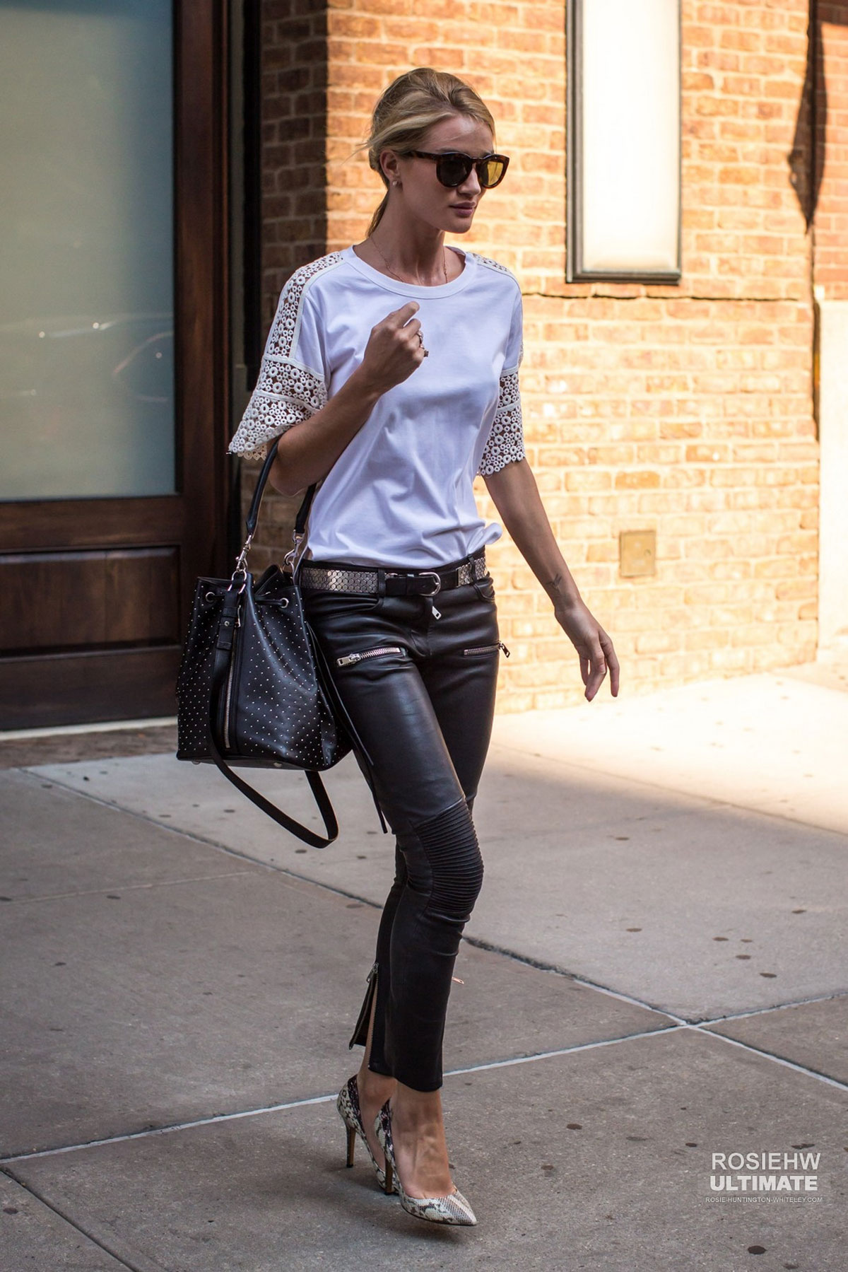 Rosie Huntington-Whiteley is seen stepping out in NYC