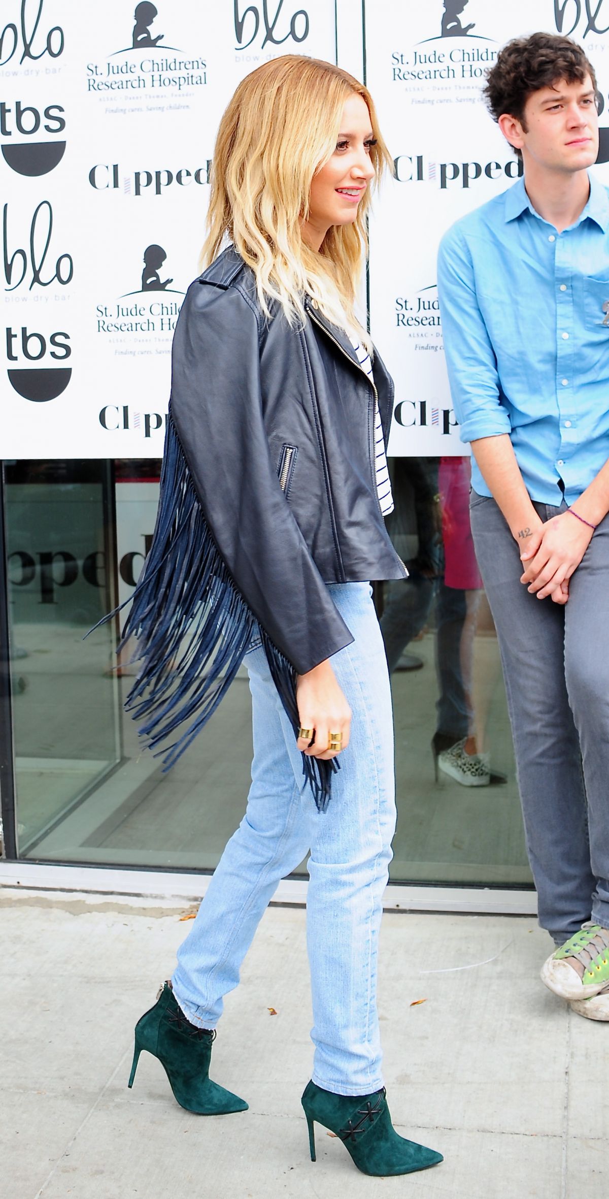 Ashley Tisdale in Jeans at Clipped Event