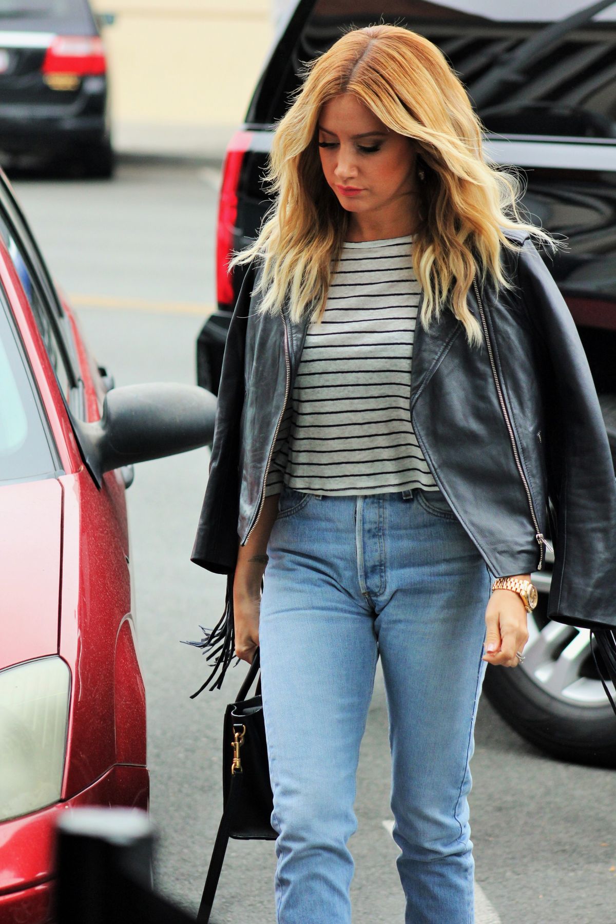 Ashley Tisdale in Jeans at Clipped Event