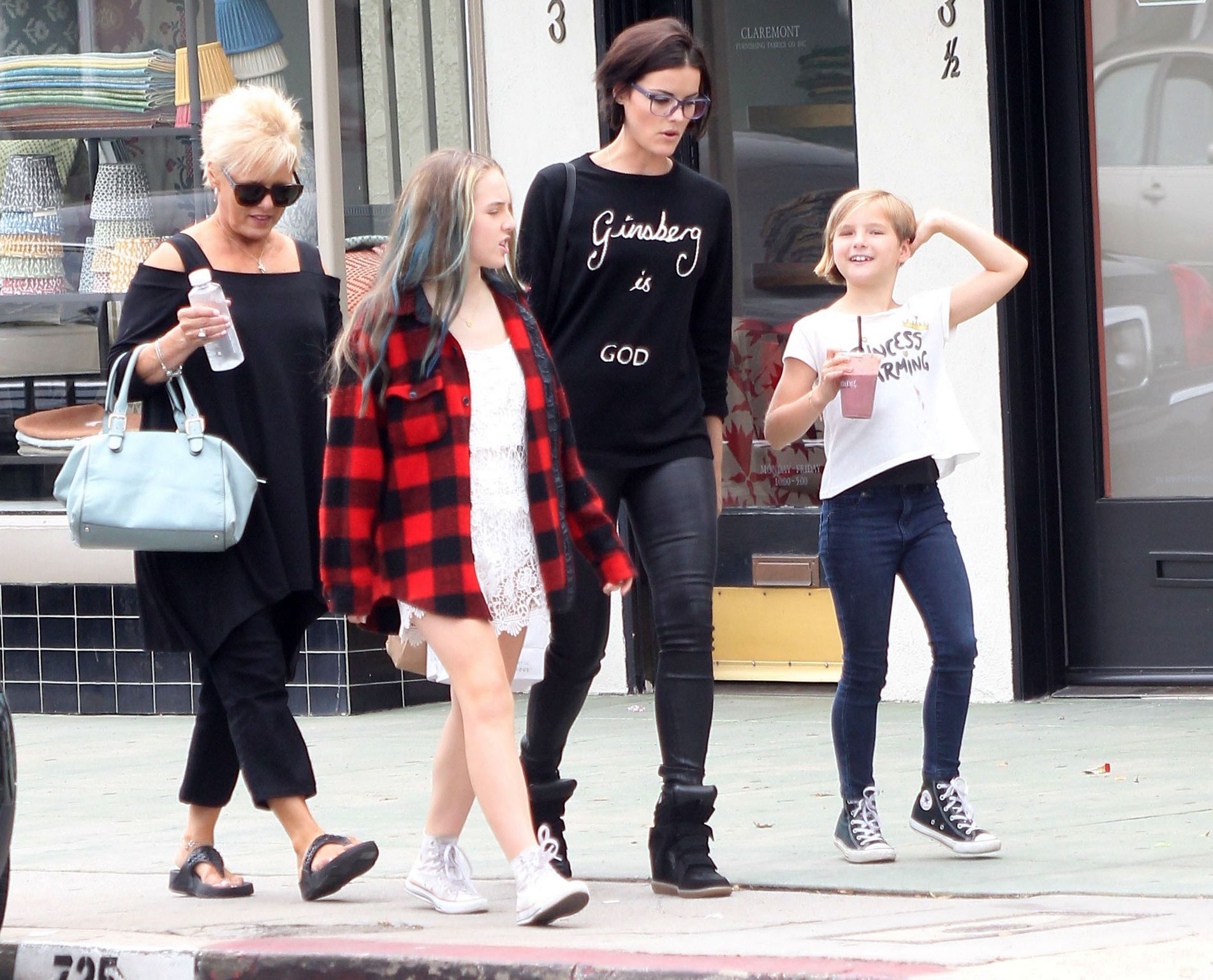 Jaimie Alexander with Peter Facinellis daughters