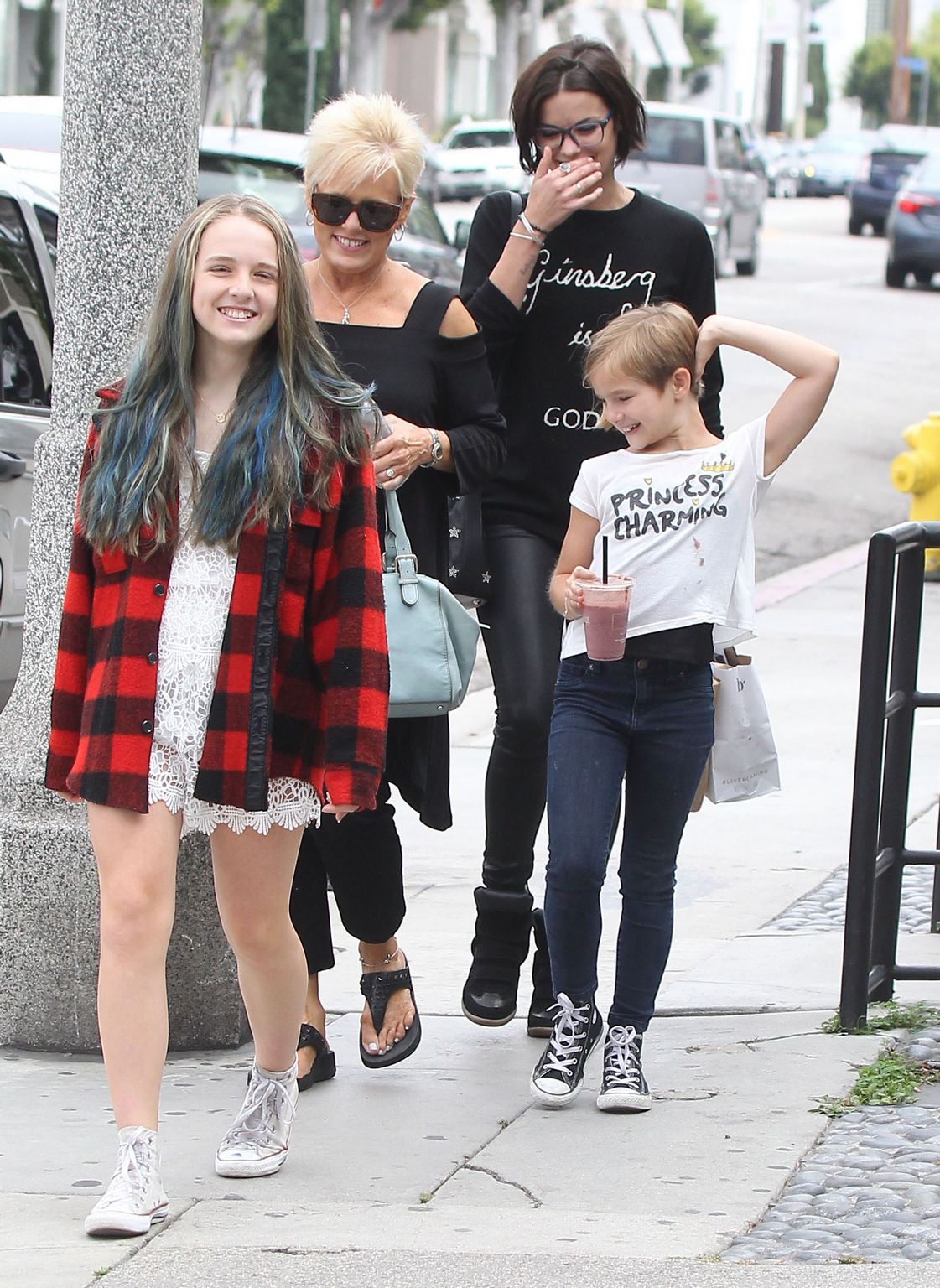 Jaimie Alexander with Peter Facinellis daughters