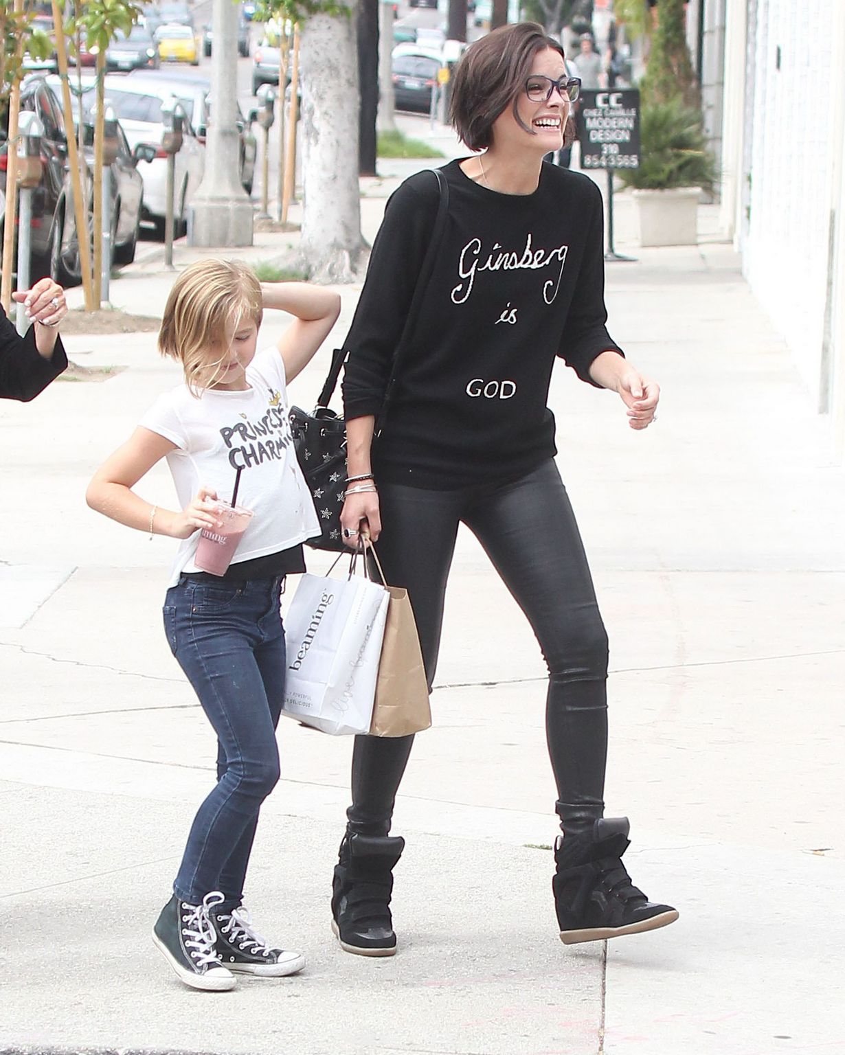 Jaimie Alexander with Peter Facinellis daughters