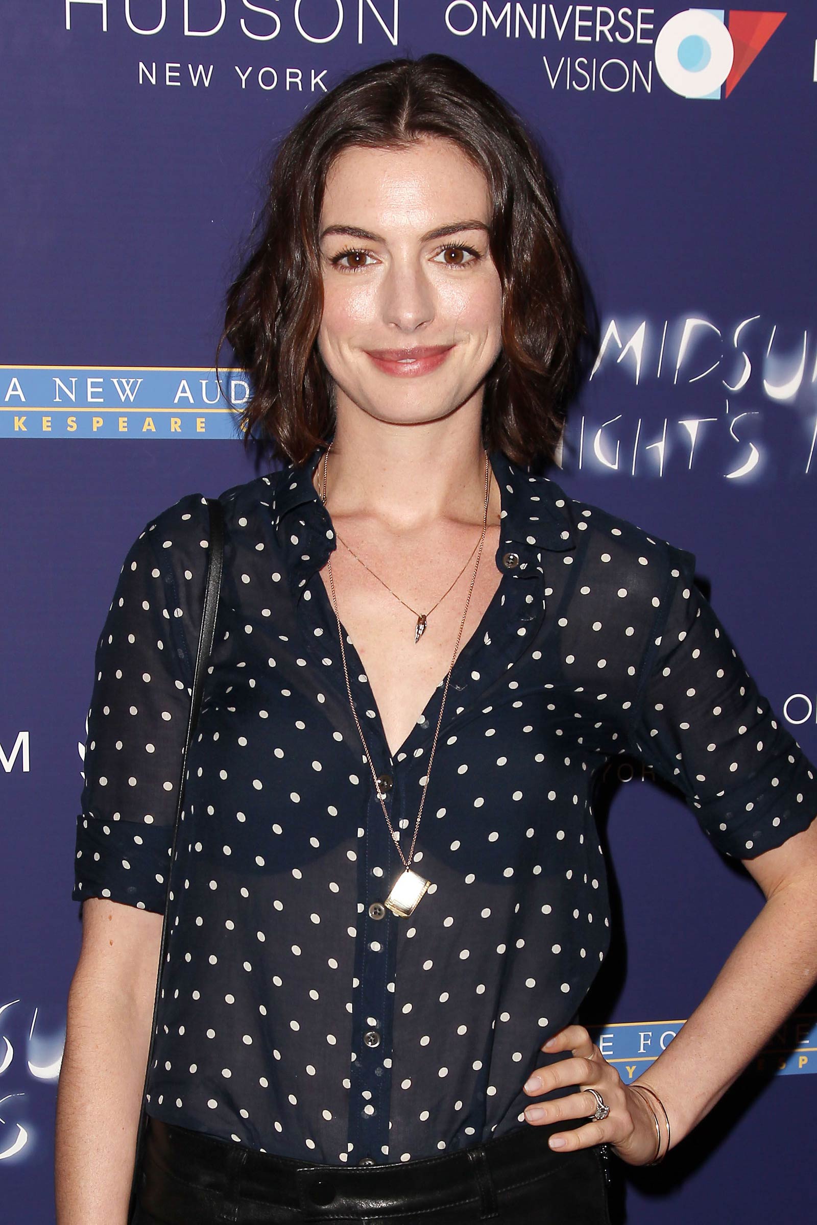 Anne Hathaway attends A Midsummer Night’s Dream premiere