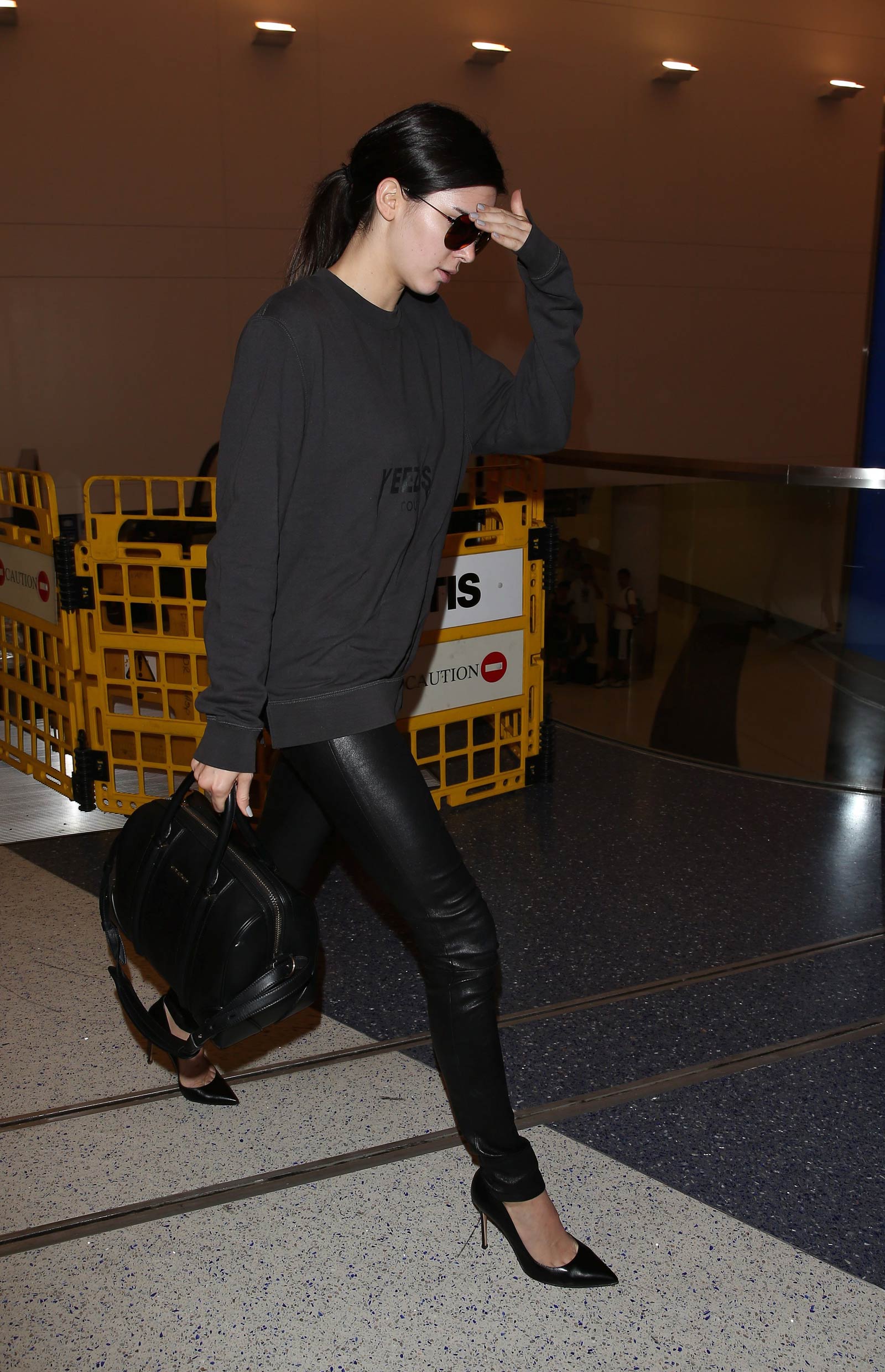 Kendall Jenner arrives at LAX Airport