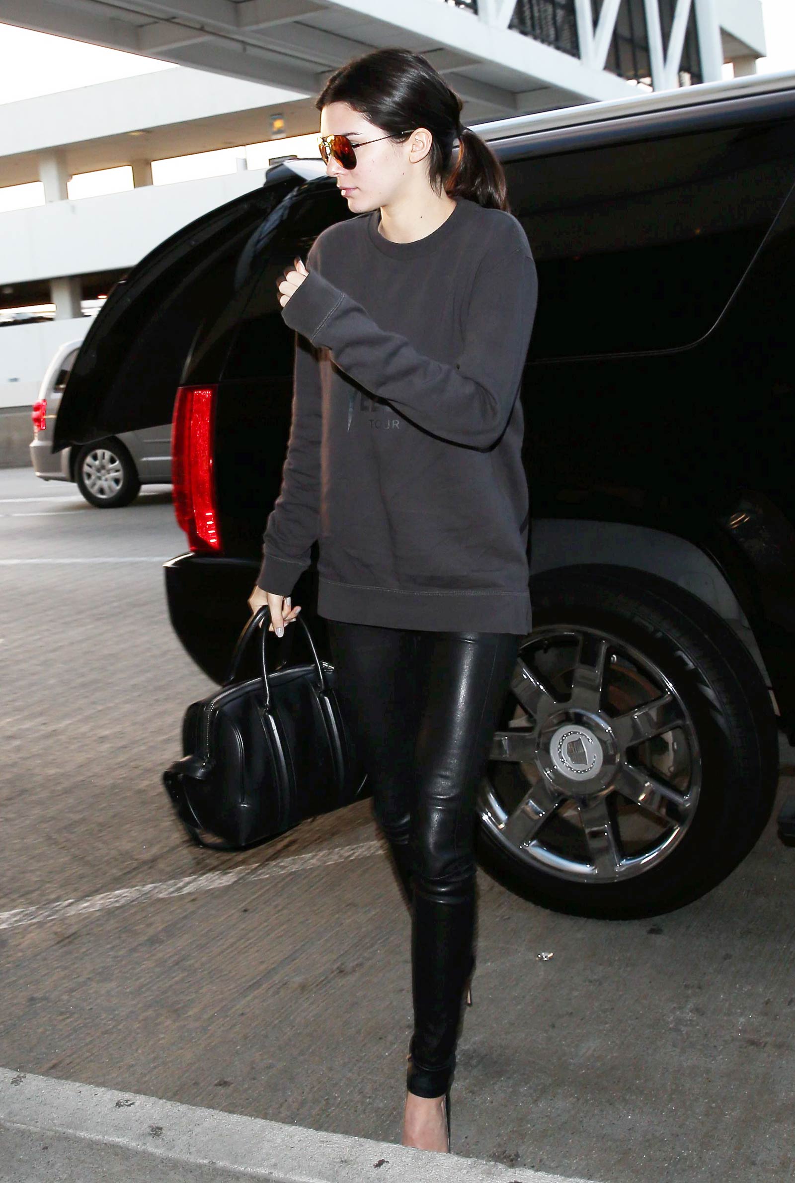 Kendall Jenner arrives at LAX Airport