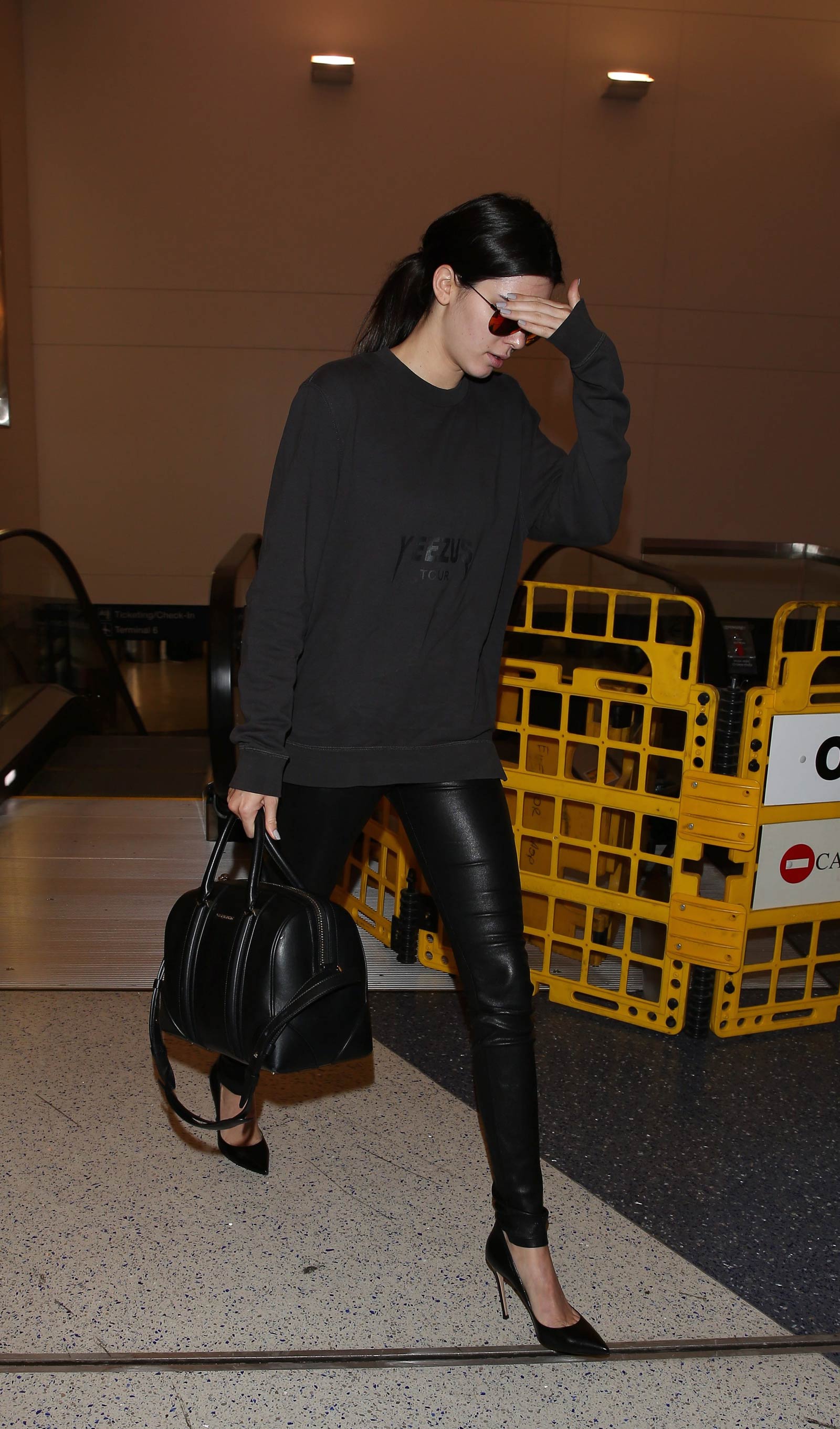 Kendall Jenner arrives at LAX Airport