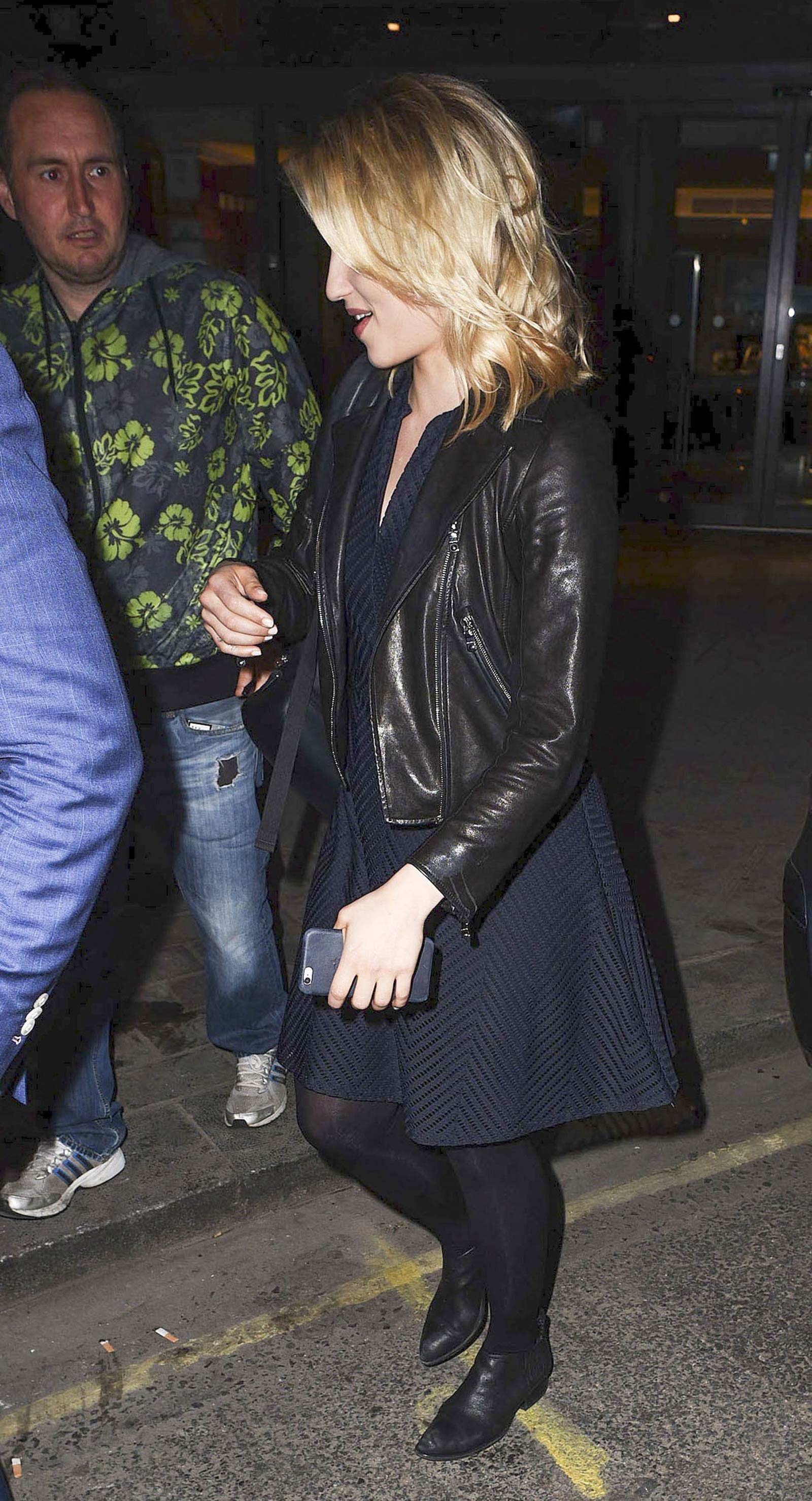 Dianna Agron leaving the St. James Theatre