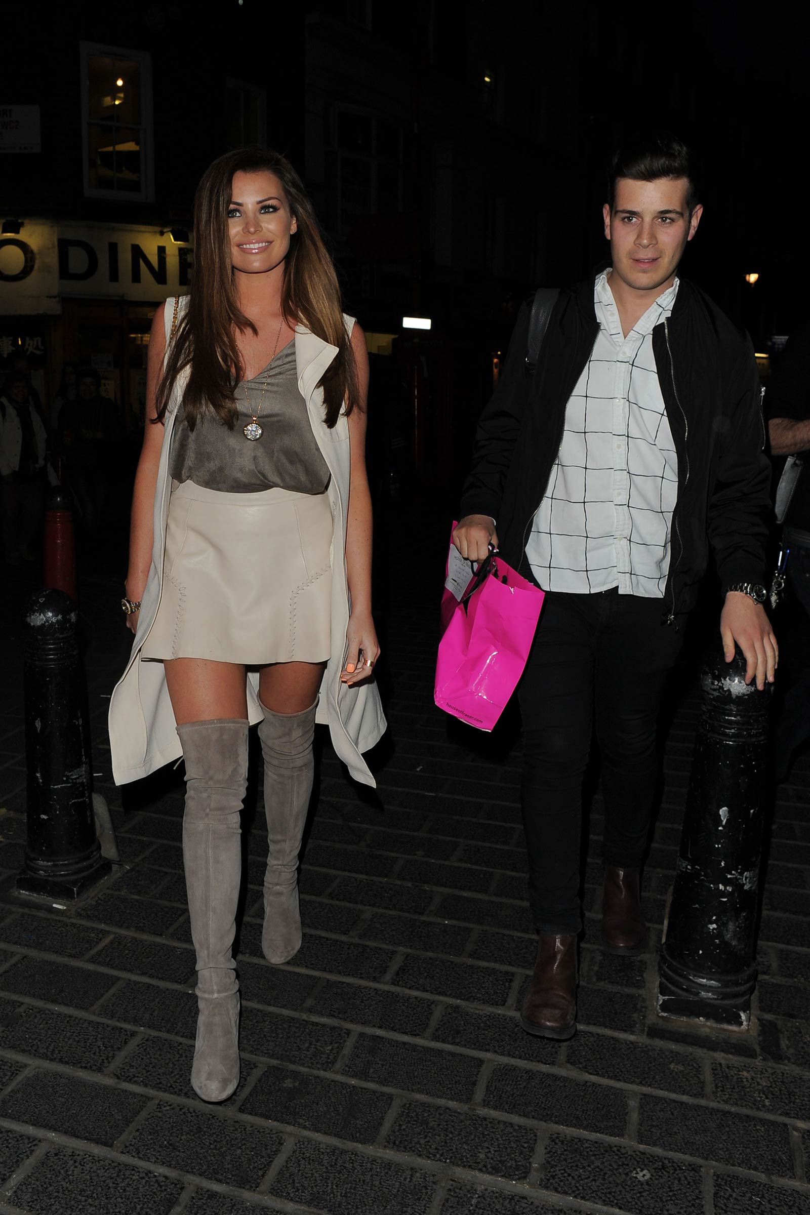 Jessica Wright leaving The Style For Stroke T-Shirt Launch Party