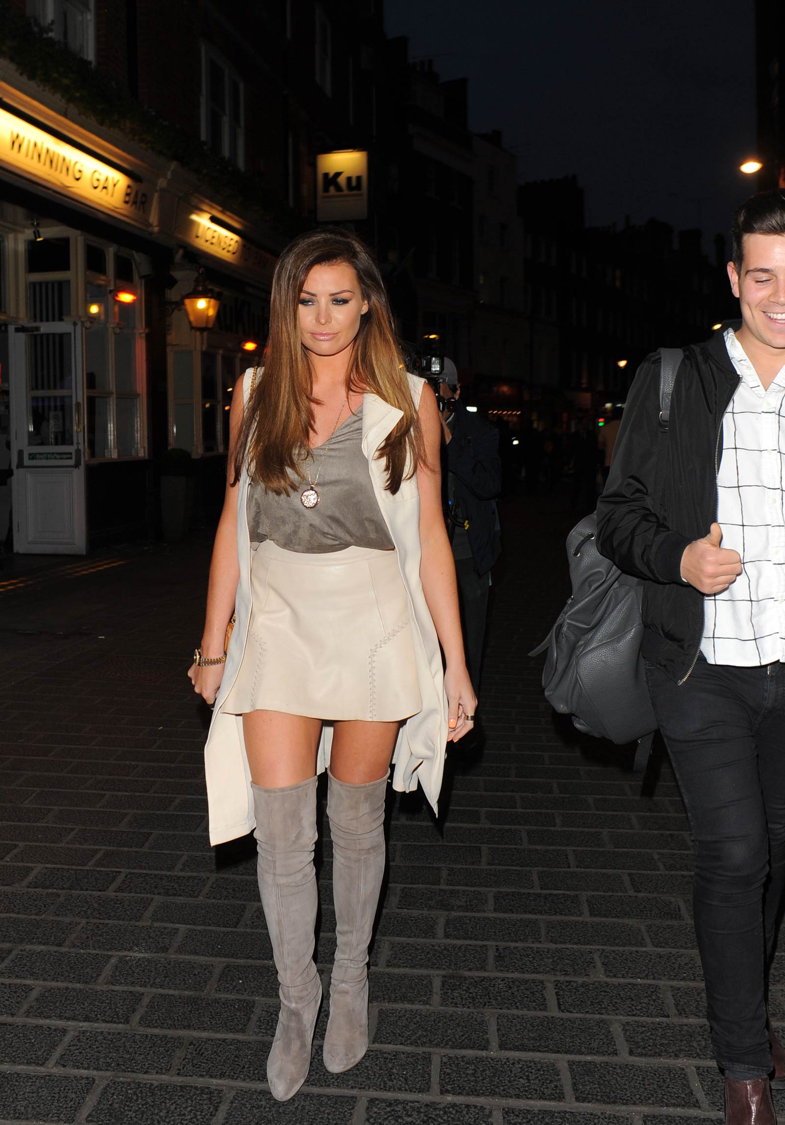 Jessica Wright leaving The Style For Stroke T-Shirt Launch Party